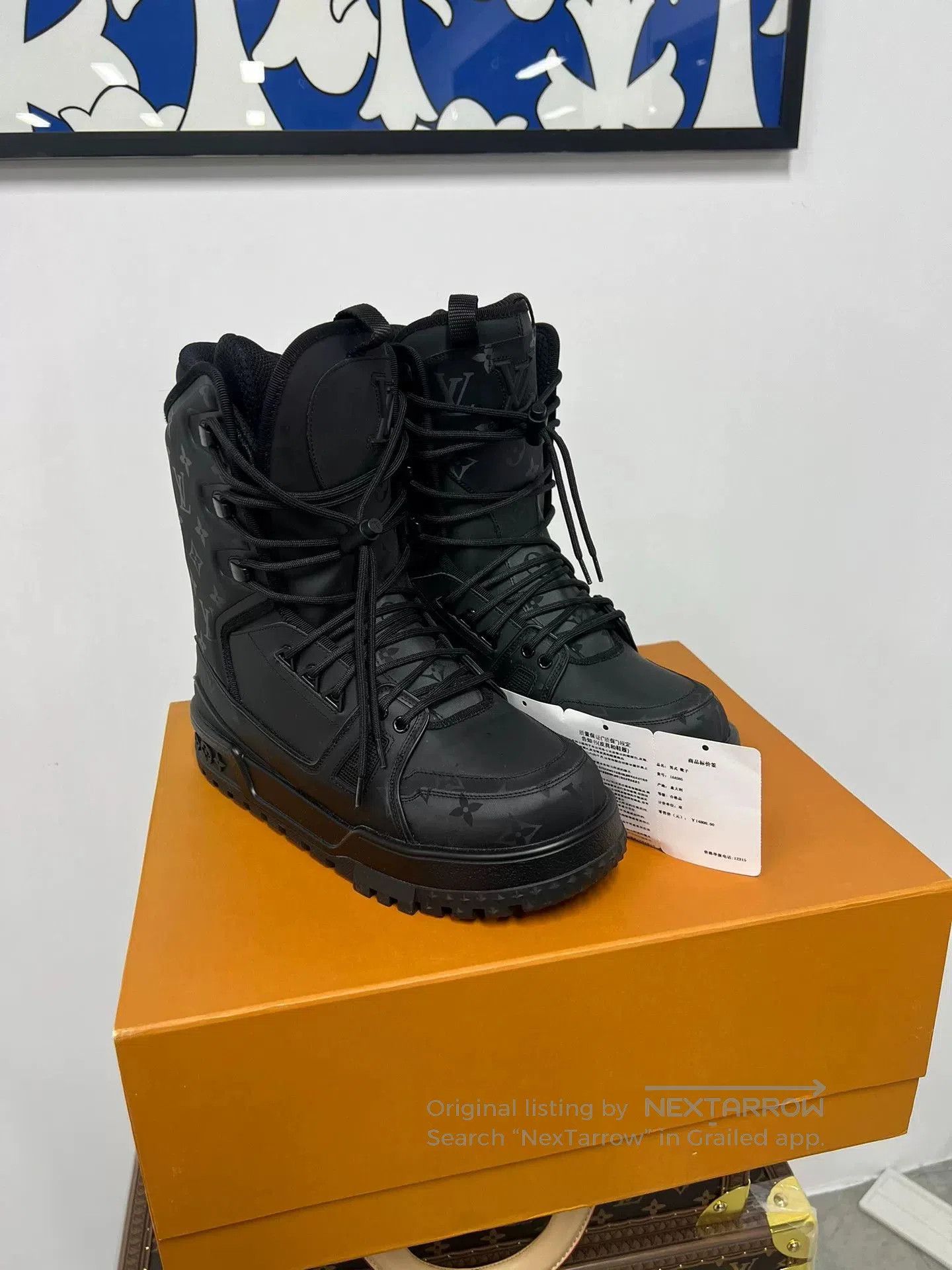 Louis Vuitton lv black ski boots size 8. Size US 8 / EU 41 - 1 Thumbnail