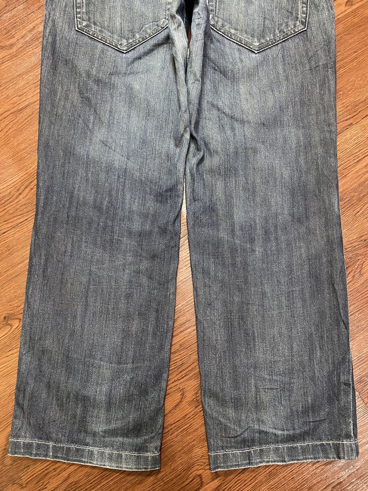 Other Vintage Japanese Brands Hemp Fabric Black Denim Baggy Pants Size US 34 / EU 50 - 7 Thumbnail