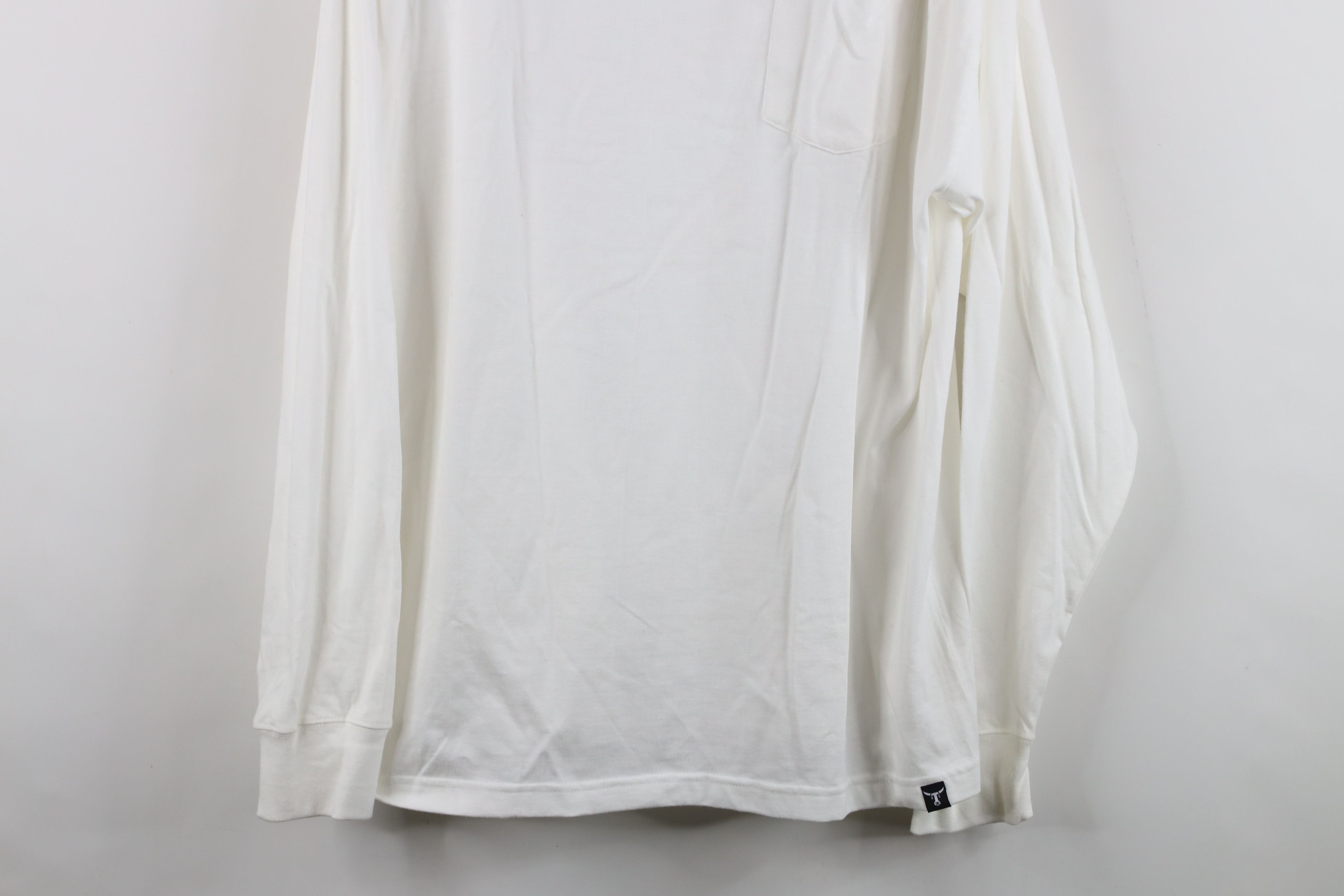 Hanes Vintage Hanes Beefy Heavyweight Long Sleeve T-Shirt White Size US XL / EU 56 / 4 - 3 Thumbnail