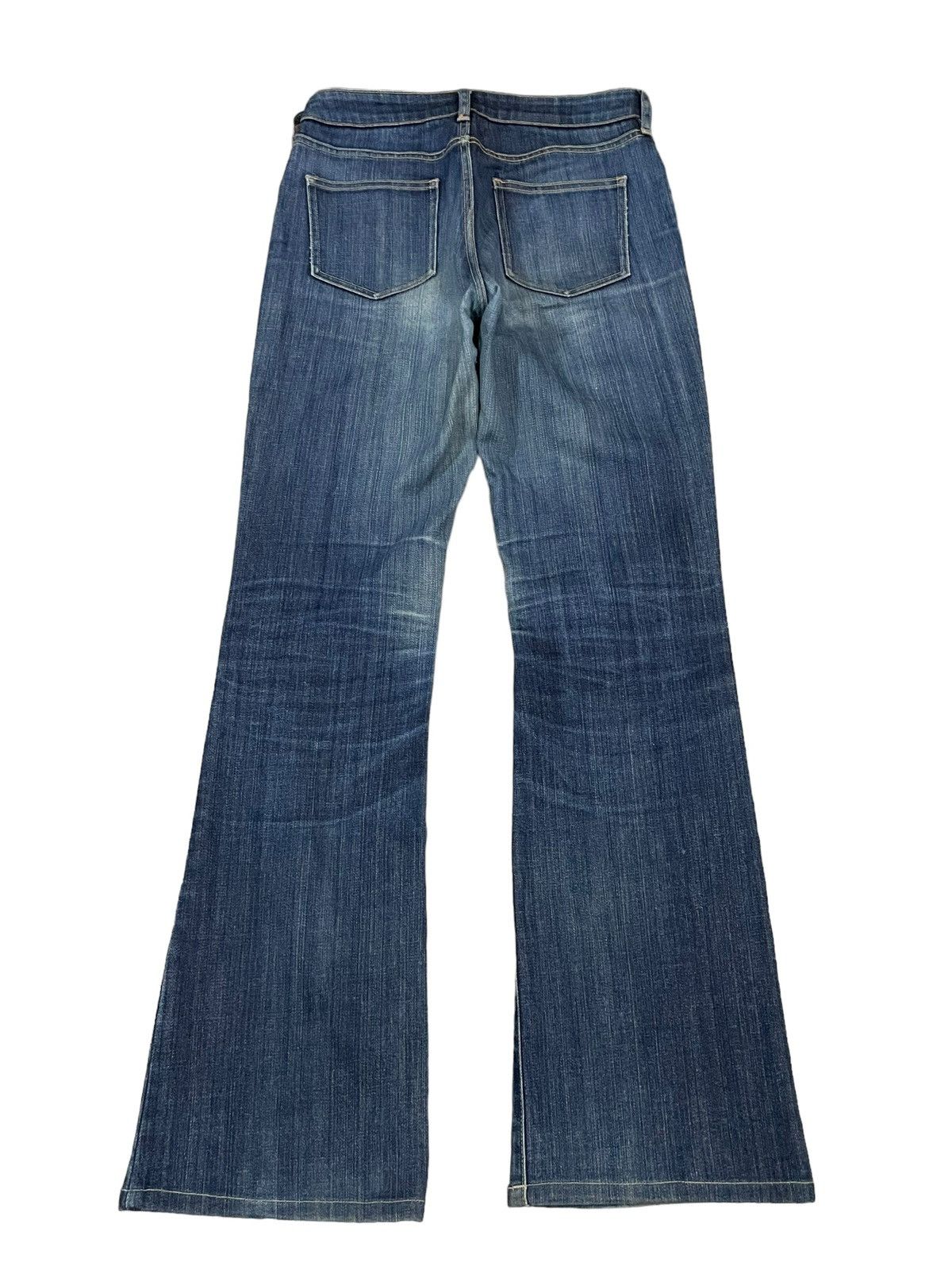 Japanese Brand Vintage Y2K Uniqlo UJ Fade Wash Distressed Bootcut Jeans Size US 28 / EU 44 - 7 Thumbnail