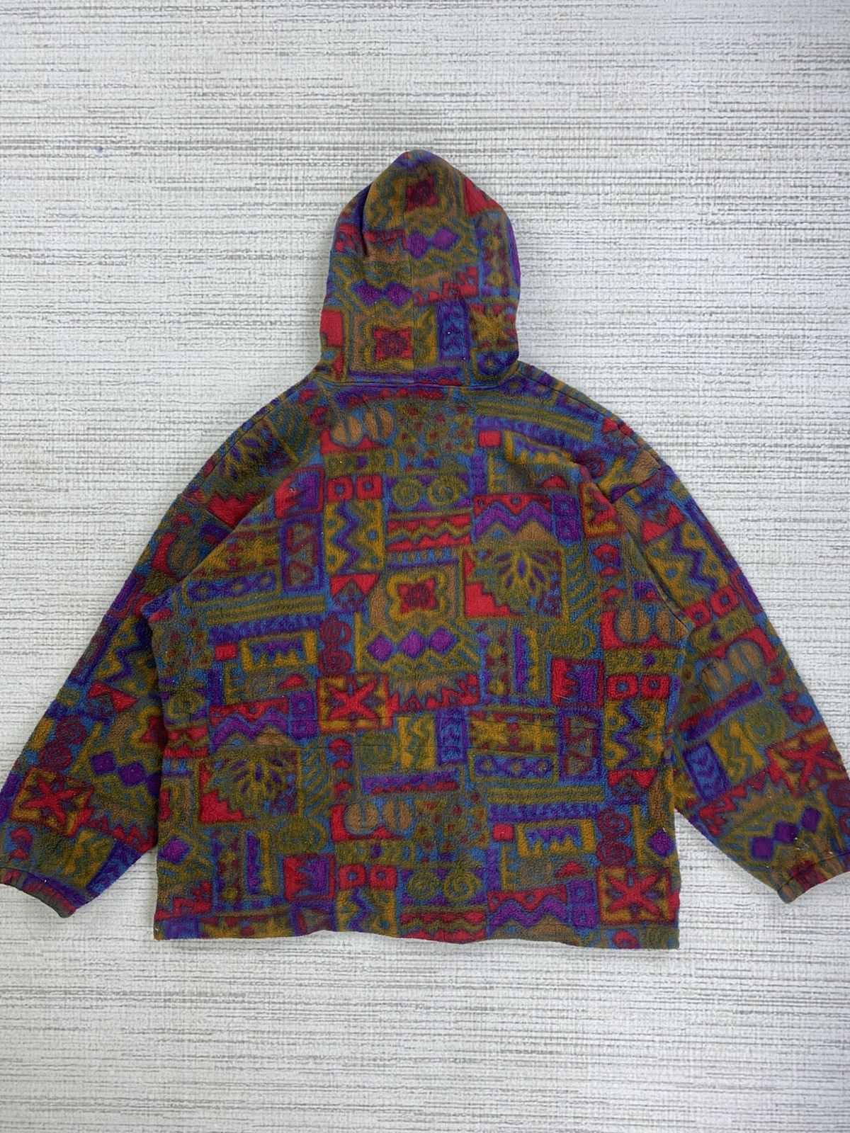 Vintage × Whistles Vtg 90s Whistler Blackcomb Full Navajo Printed Fleece Size US L / EU 52-54 / 3 - 2 Thumbnail