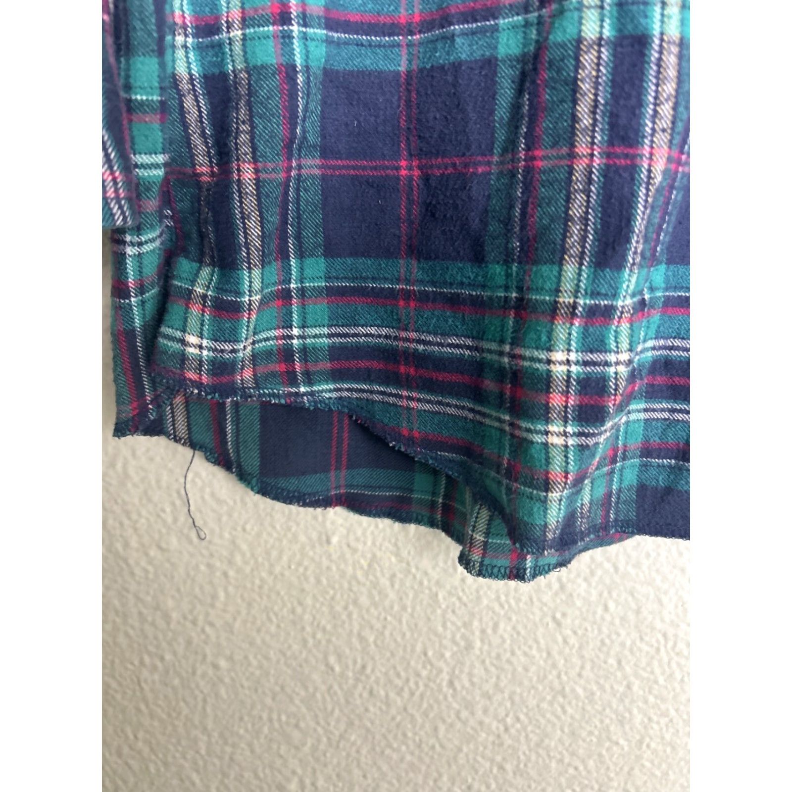 Wrangler VINTAGE Wrangler Mens Large Green Plaid Pearl Snap Shirt Long Sleeve 100% Cotton Size US L / EU 52-54 / 3 - 7 Thumbnail