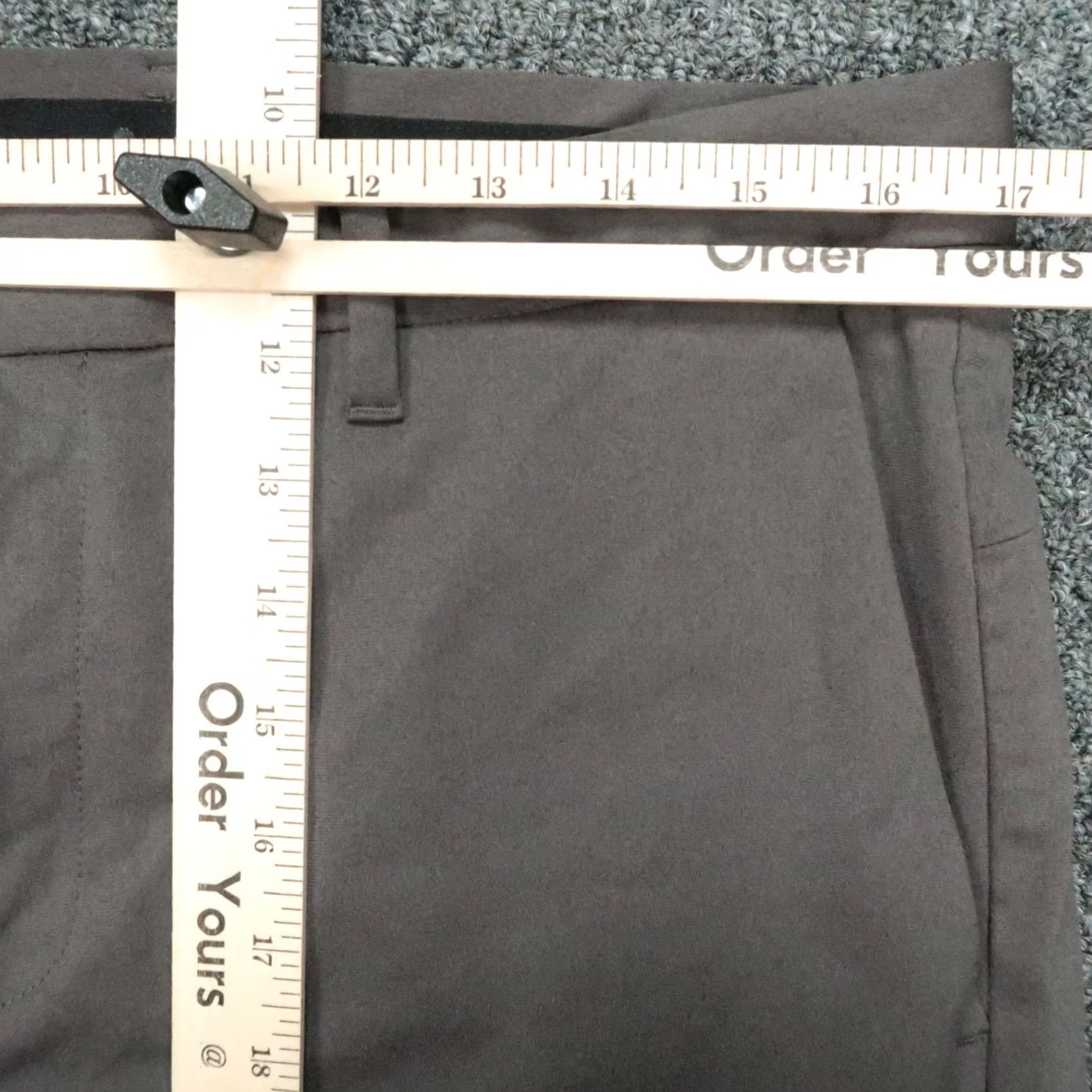 Vintage MINISTRY OF SUPPLY Pants Mens 34x32 Gray Chino Travel Straight Button Zip Flat Front Regular Size US 34 / EU 50 - 6 Thumbnail