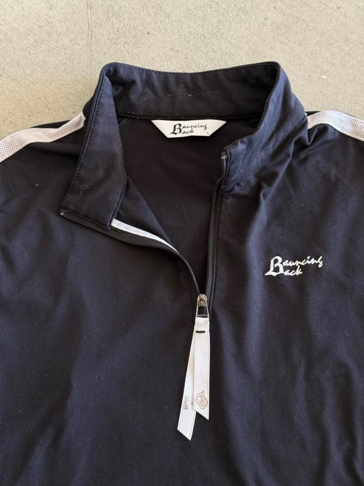 Titleist Bauncing Back / Half Zip Golf Pullover Top / Black White Size L / US 10 / IT 46 - 3 Thumbnail