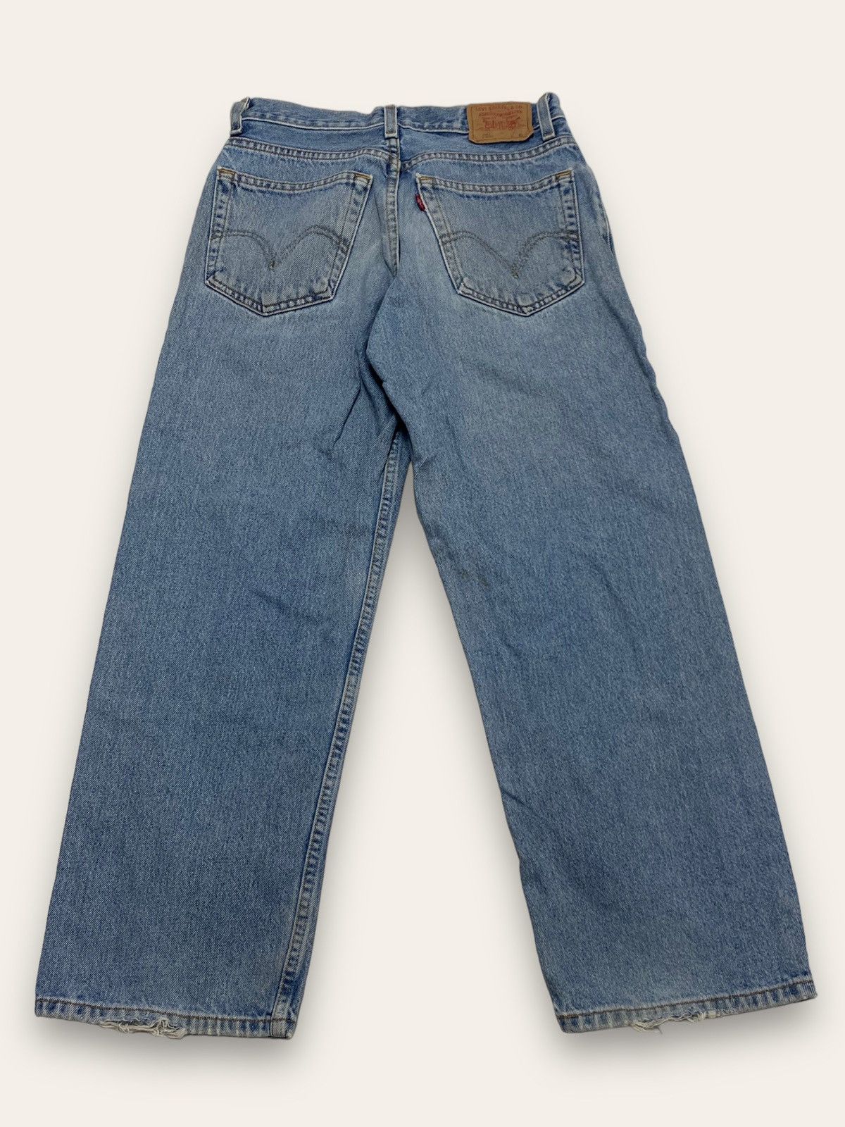 Jean Vintage LEVI'S Light Wash Blue Distressed Baggy Jeans Size US 28 / EU 44 - 8 Thumbnail
