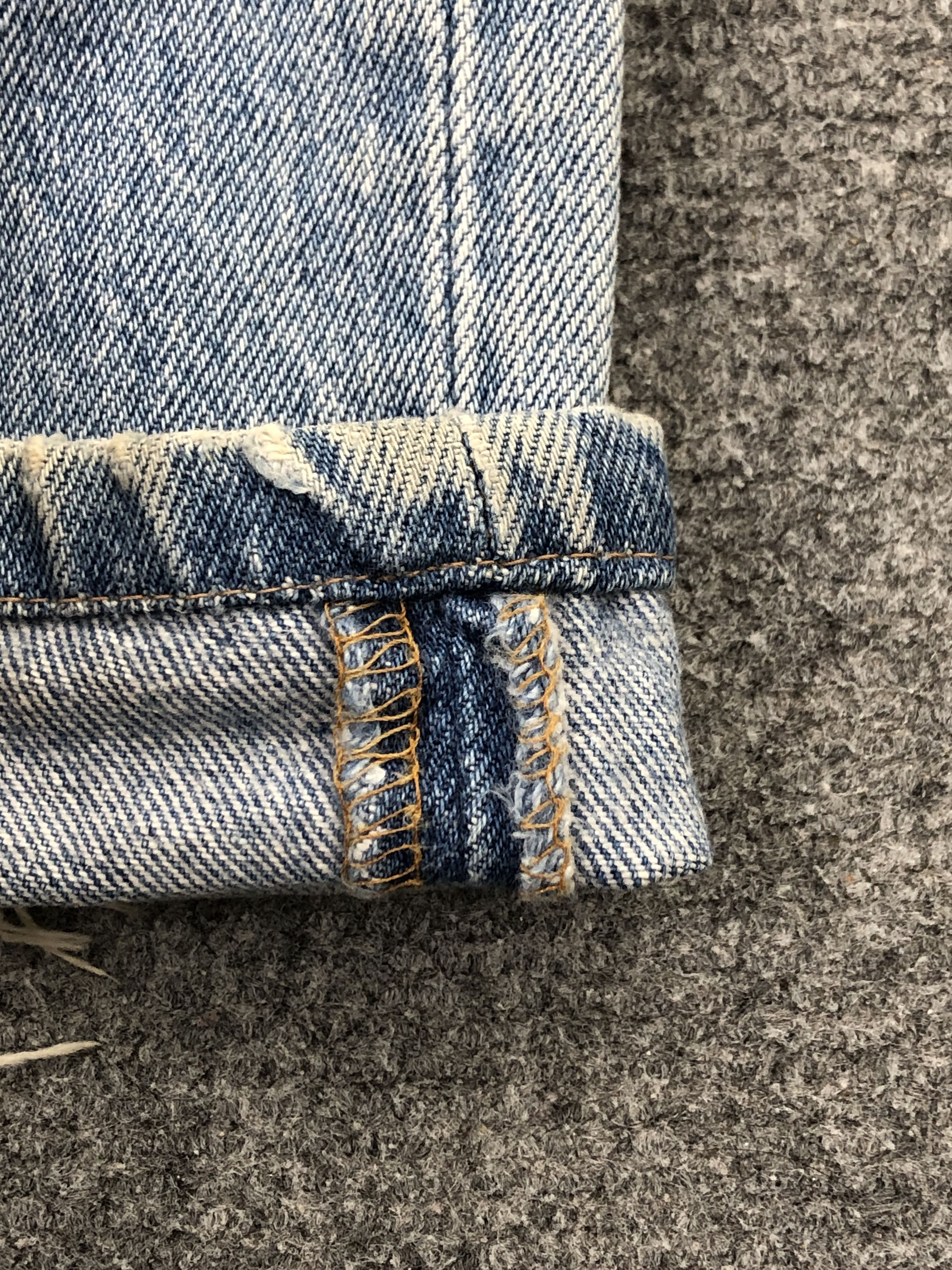 Levi's × Vintage Vintage 90s Levis 501 Light Washed Jeans Size US 31 - 9 Thumbnail
