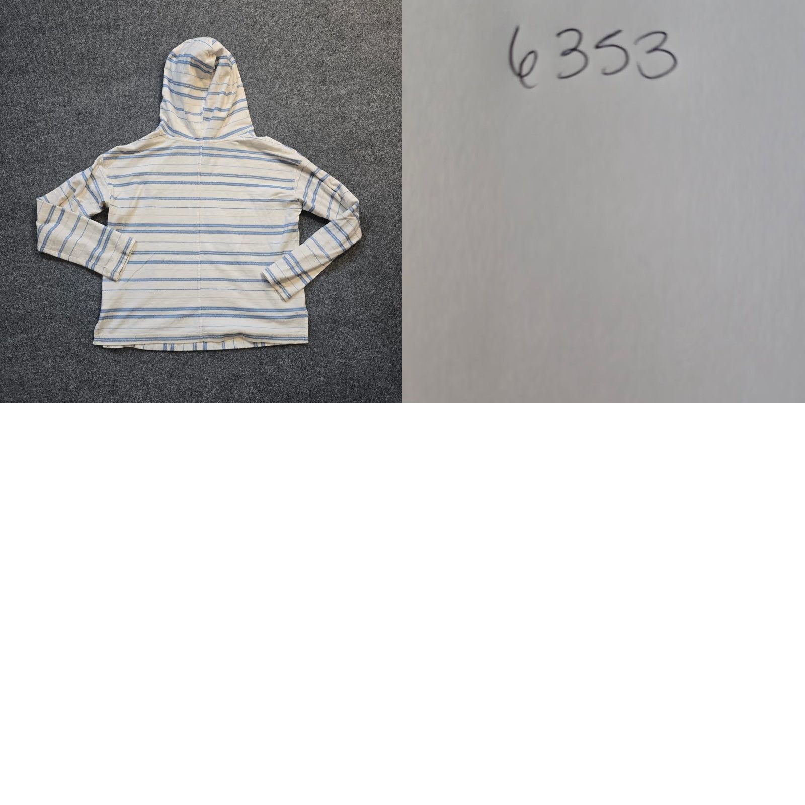 Roots Roots Hoodie Womens Medium White Blue Stripe Pullover Knit Long Sleeve Casual Sporty Womens Size M / US 6-8 / IT 42-44 - 8 Thumbnail