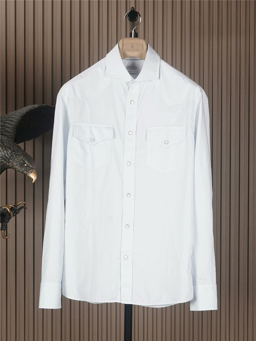Brunello Cucinelli Brunello Cucinelli Casual Shirt for Men Size US S / EU 44-46 / 1 - 1 Thumbnail