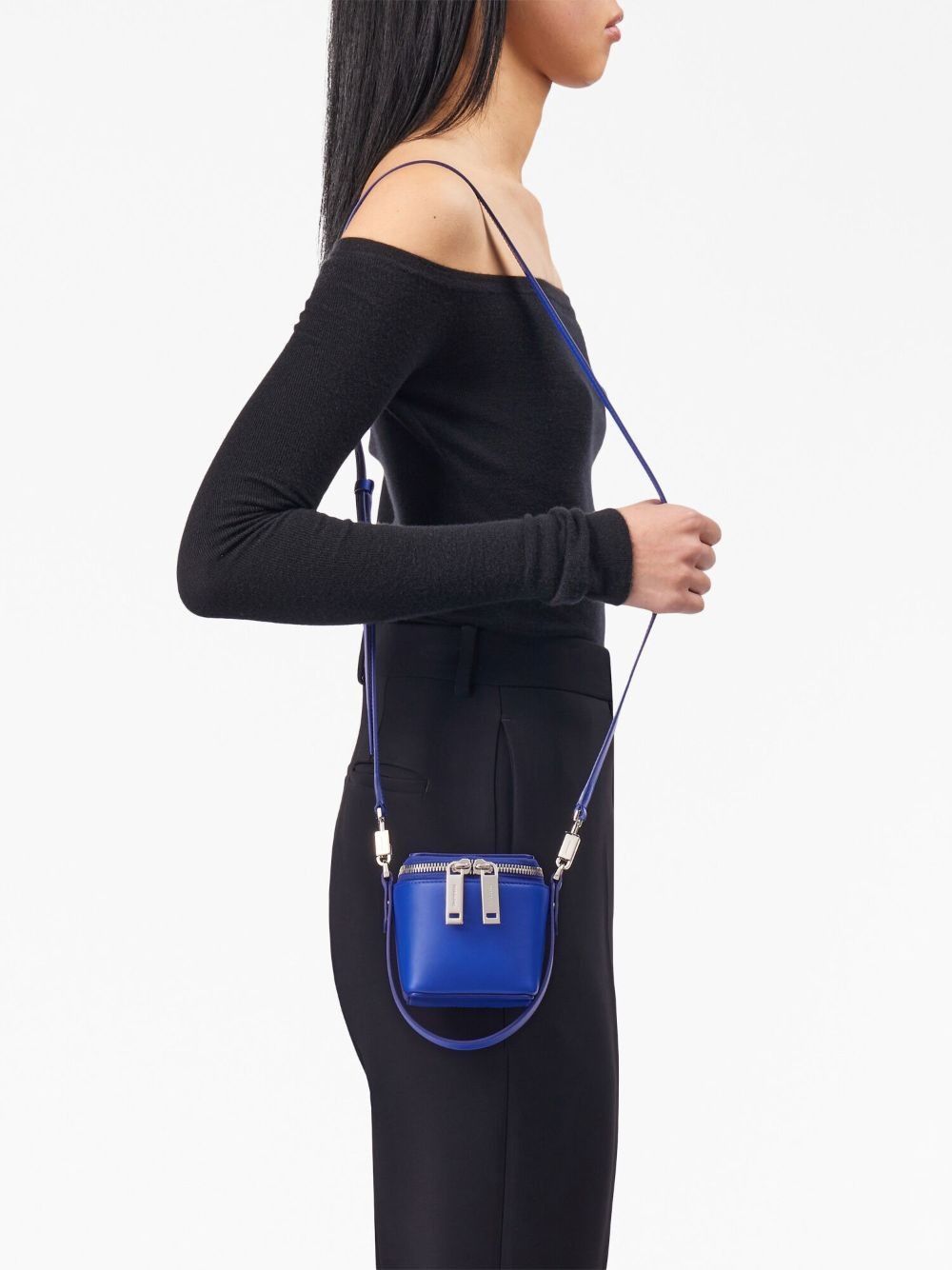 Salvatore Ferragamo o1s1rm0824 Size: OS / Mini Leather Handbag in Blue Size ONE SIZE - 2 Thumbnail