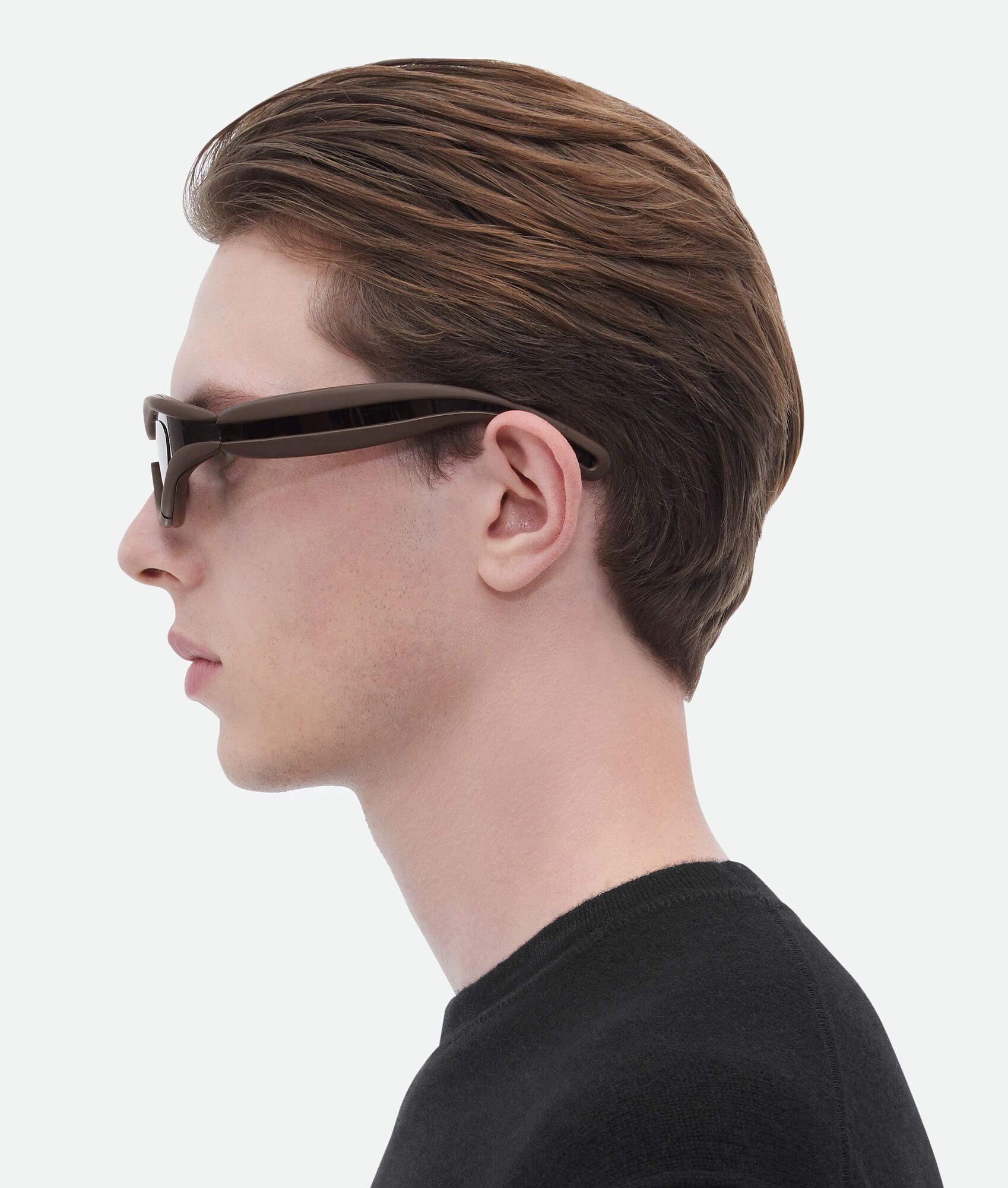 Bottega Veneta o1n1vont0525 Size: OS / Unisex Hem Sunglasses in Black/Brown Size ONE SIZE - 7 Thumbnail