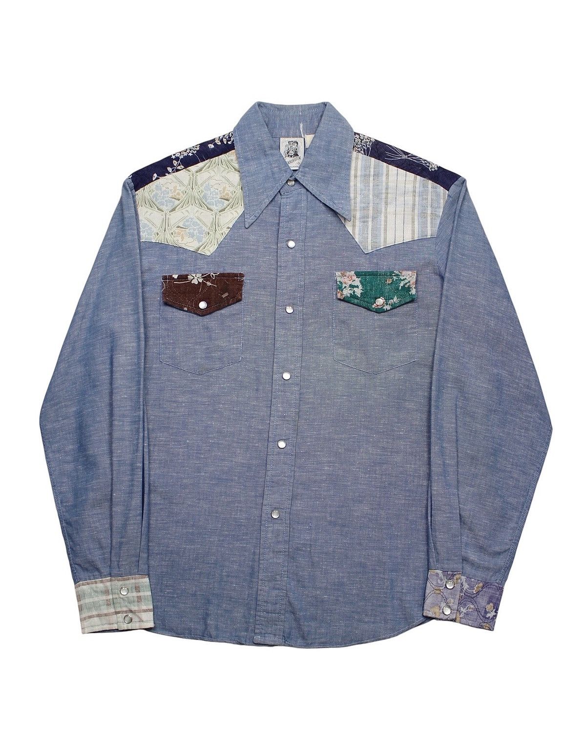 Kennington Ltd. × Vintage 1970S KENNINGTON CALIFORNIA PATCHWORK WESTERN SHIRT Size US L / EU 52-54 / 3 - 1 Thumbnail