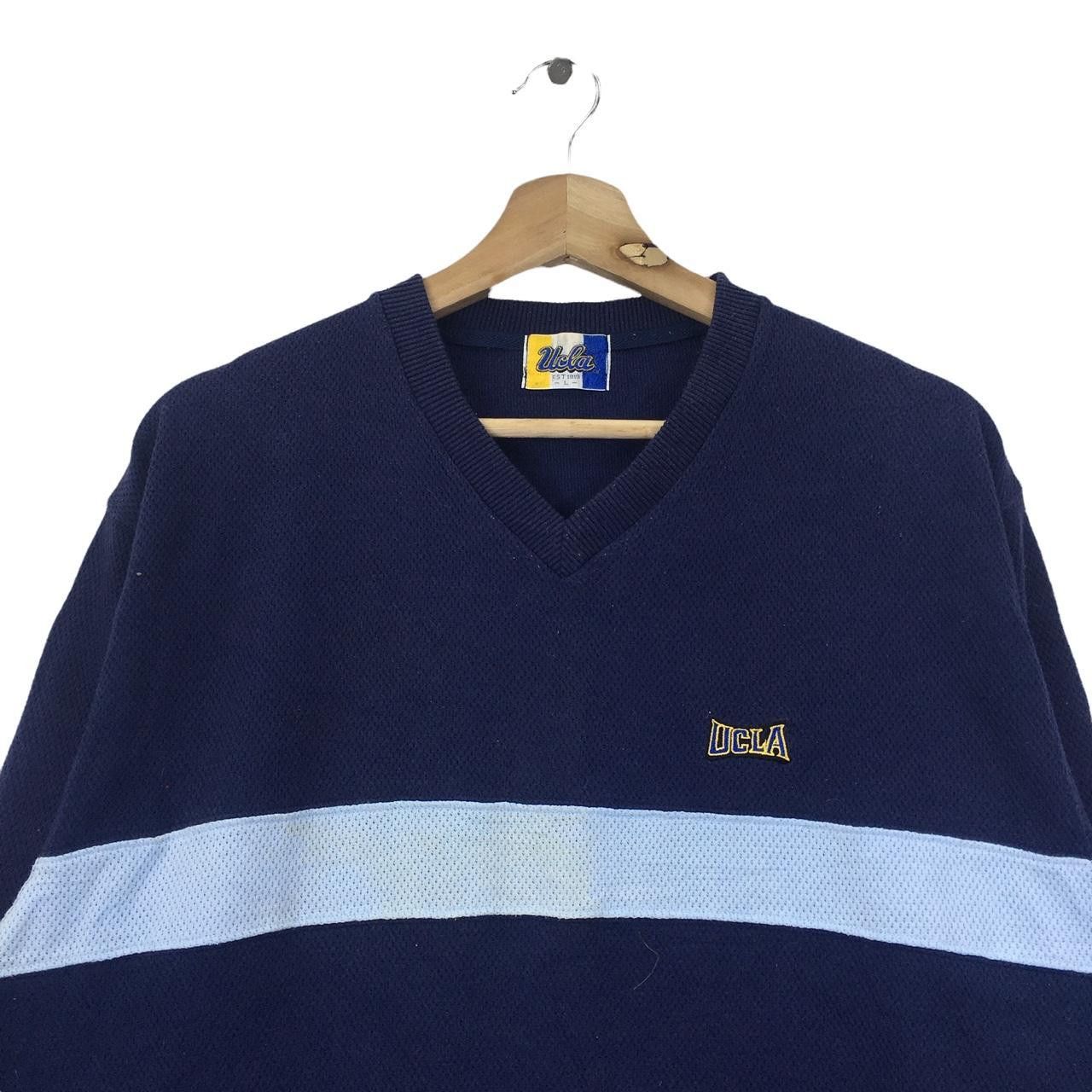 Vintage Vtg 90’ UCLA UNIVERSITY CALIFORNIA V-Neck Sweatshirt Size L / US 10 / IT 46 - 2 Thumbnail