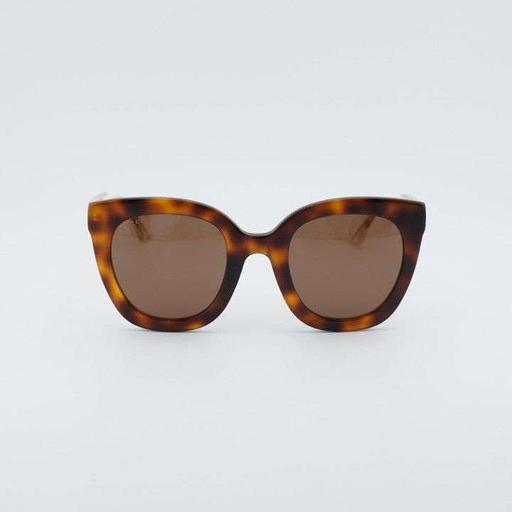 Gucci Gucci GG0564S 002 Women Sunglasses Havana Cat Eye Frame Size ONE SIZE - 6 Thumbnail