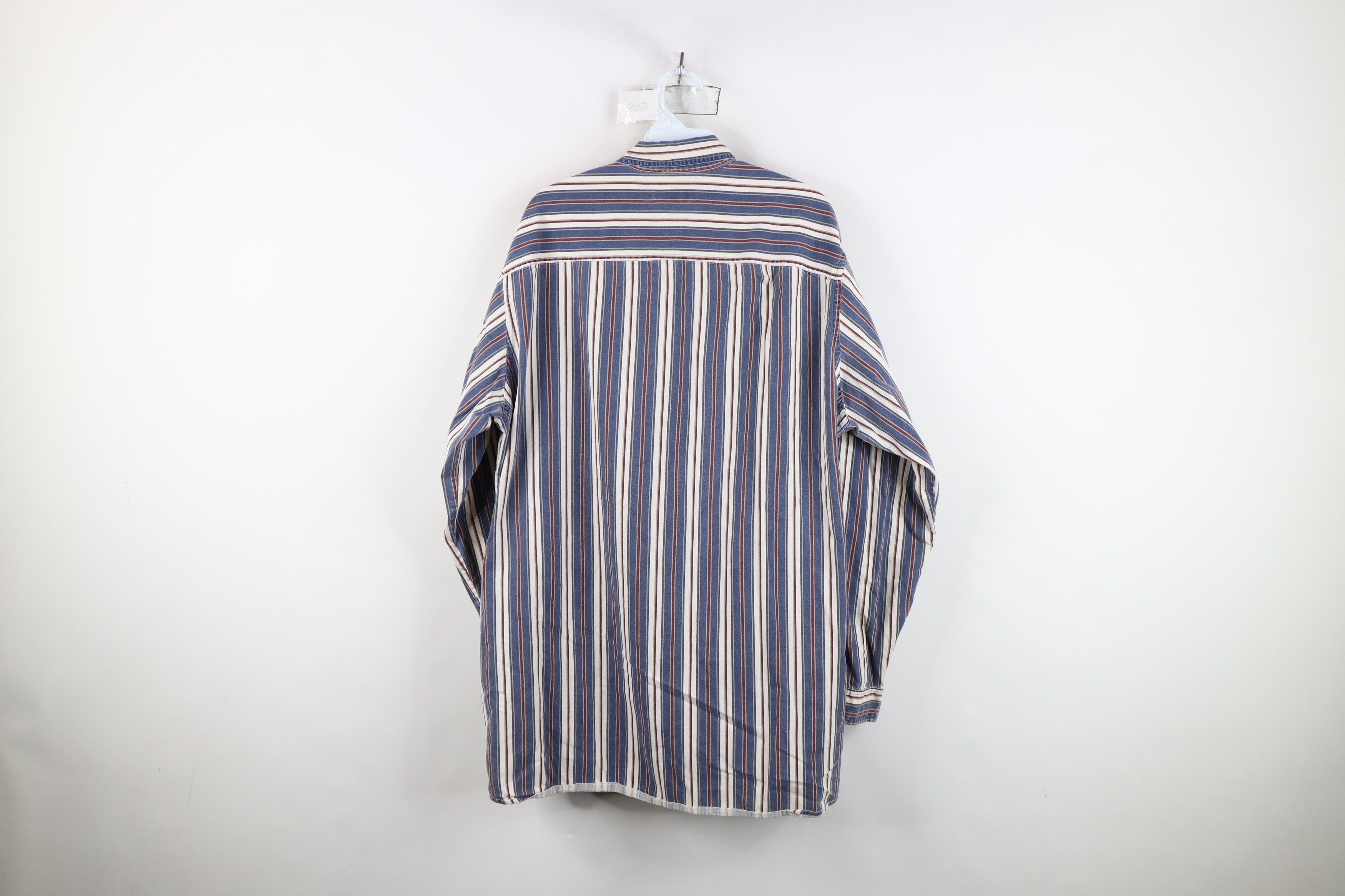 Vintage Vintage 90s Streetwear Block Collared Button Down Shirt Size US XL / EU 56 / 4 - 11 Thumbnail
