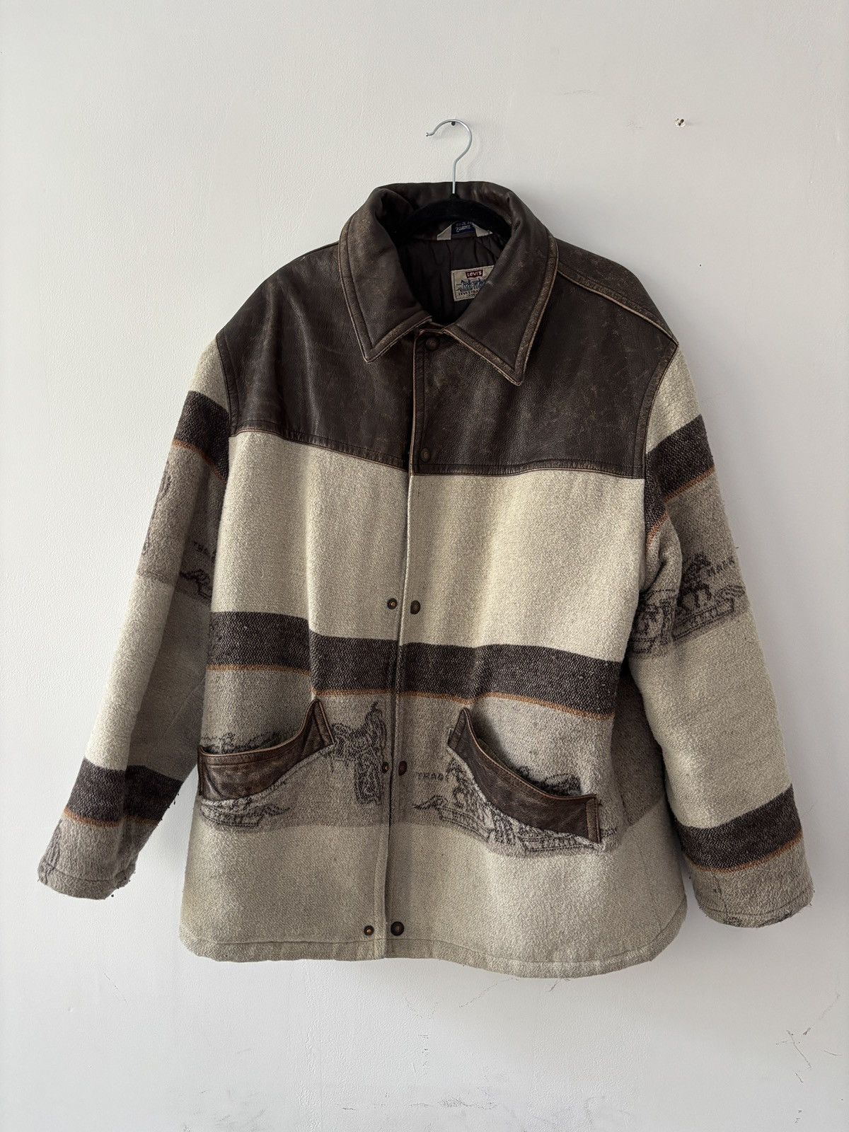 Levi's Vintage Clothing Vintage Levi’s Padded Wool Jacket Size US L / EU 52-54 / 3 - 1 Thumbnail