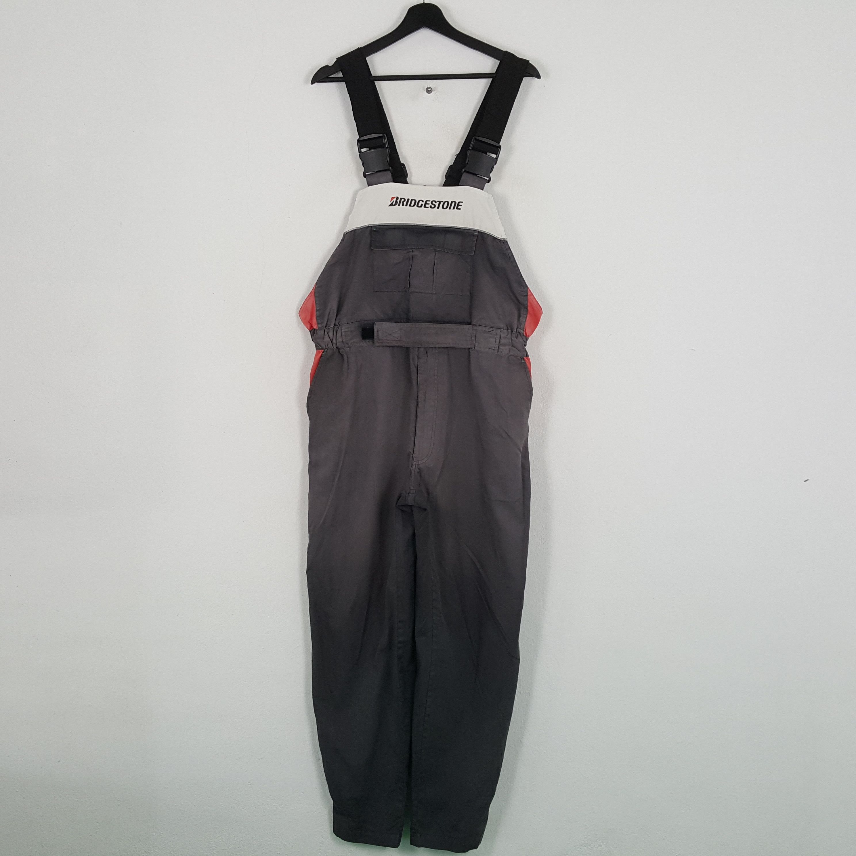Vintage BRIDGESTONE Overall Pants Racing Motorsports Style Size US 37 - 1 Thumbnail