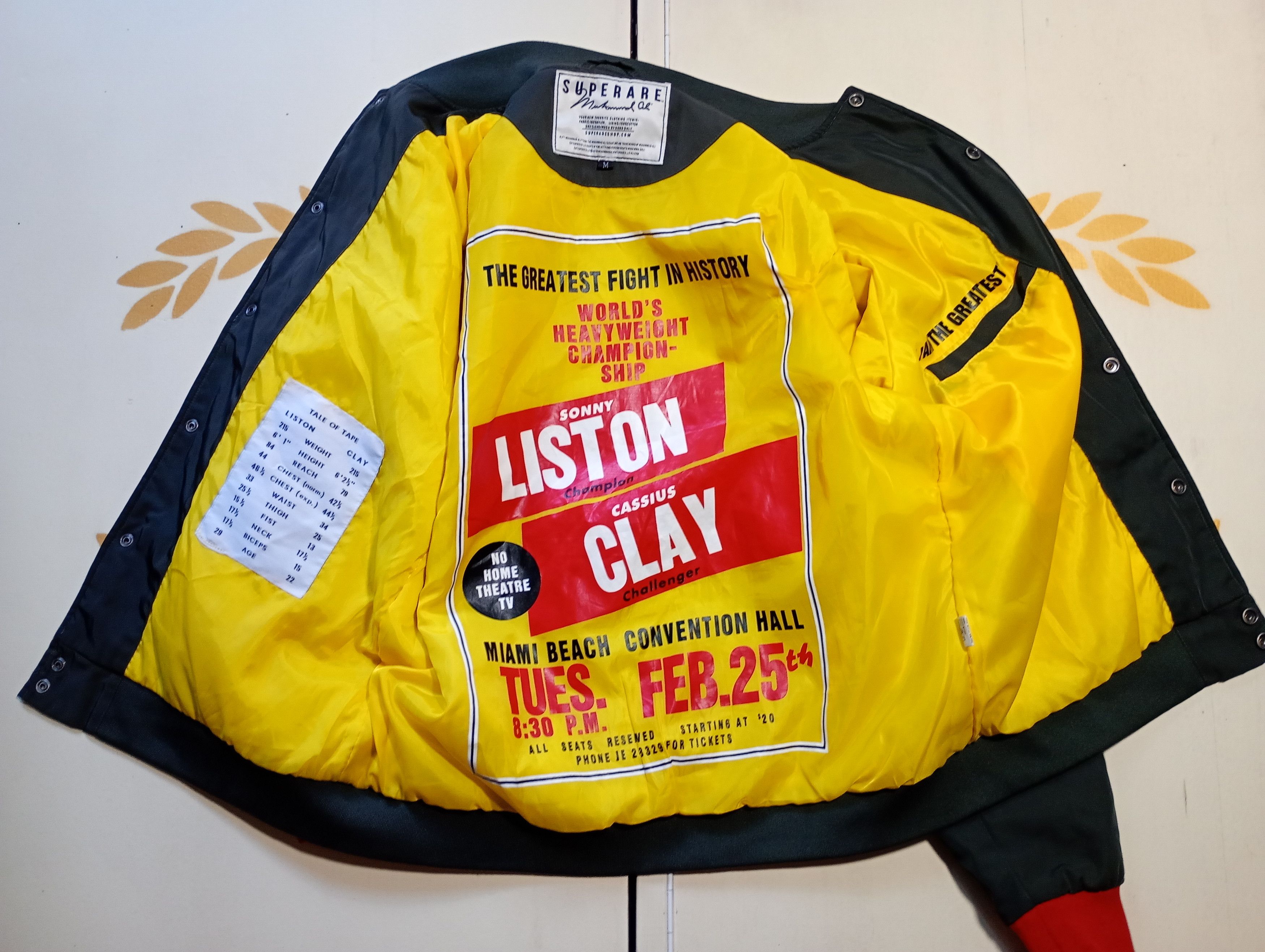 Vintage Superare x Muhammad Ali Cassius Clay Bomber Jacket Size US M / EU 48-50 / 2 - 13 Thumbnail