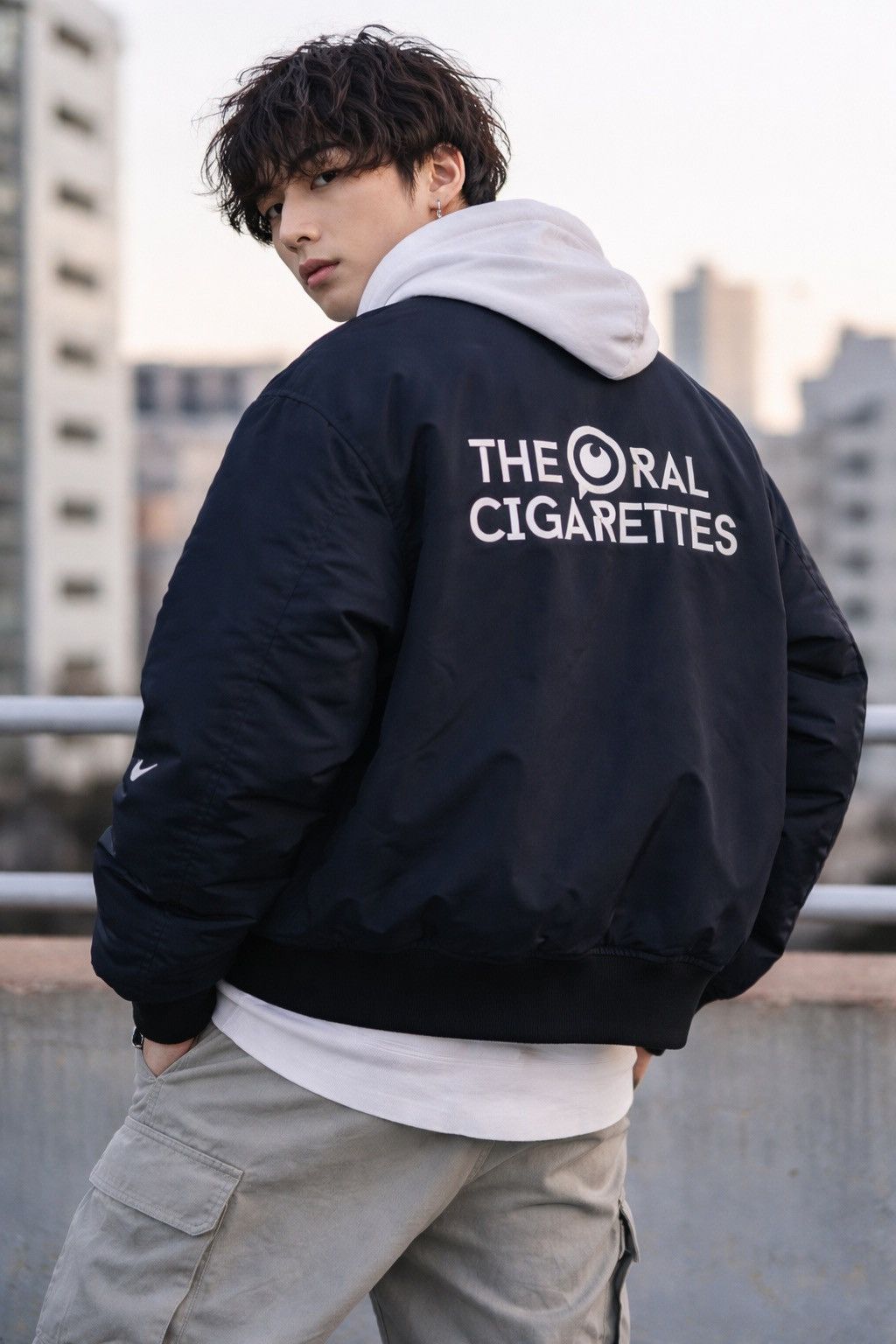 Japanese Brand THE ORAL CIGARETTES MA-1 Jacket Black Japan Rock Banc Size US L / EU 52-54 / 3 - 1 Thumbnail