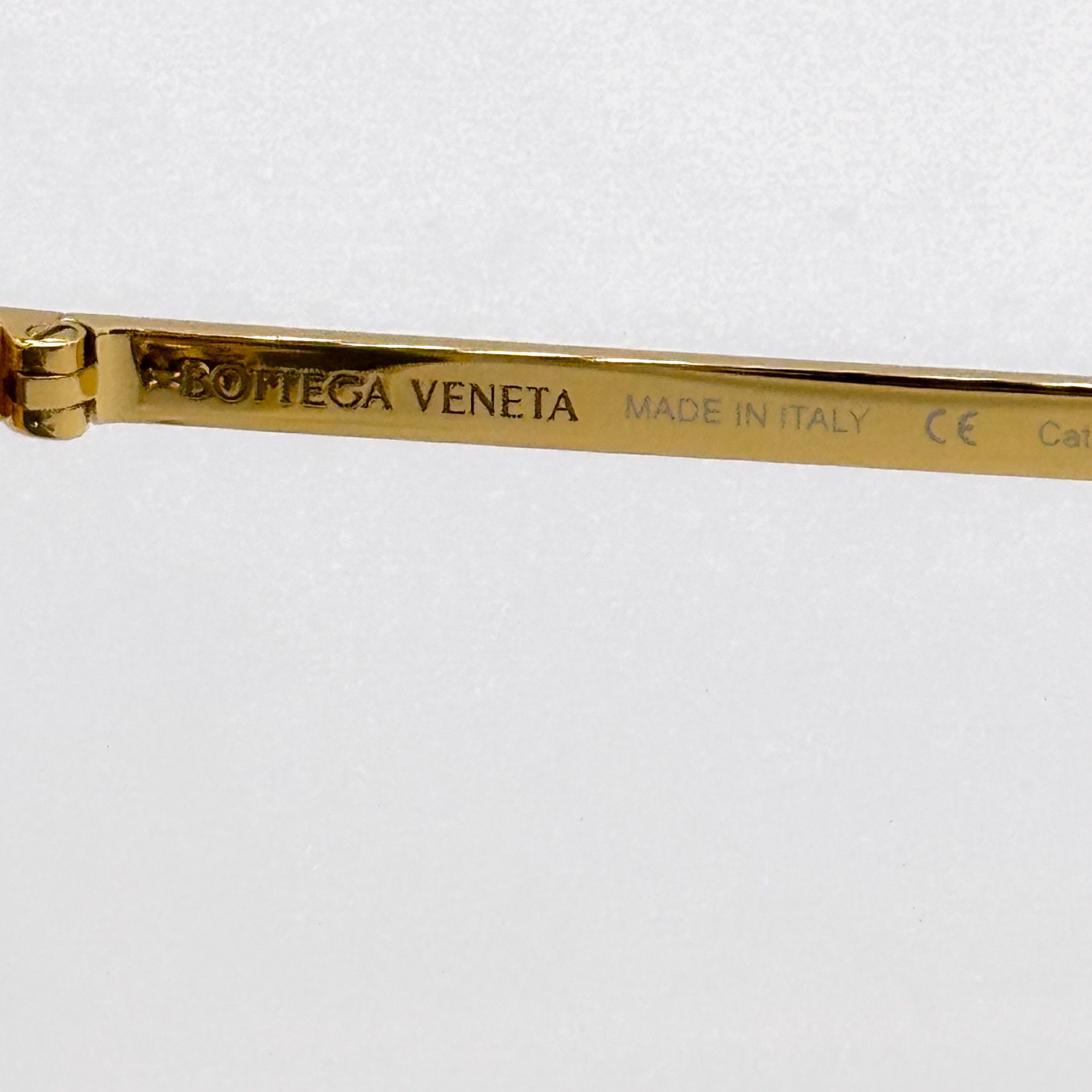 Bottega Veneta NEW BOTTEGA VENETA BV1069S 001 GOLD GREY UNISEX SUNGLASSES Size ONE SIZE - 11 Thumbnail