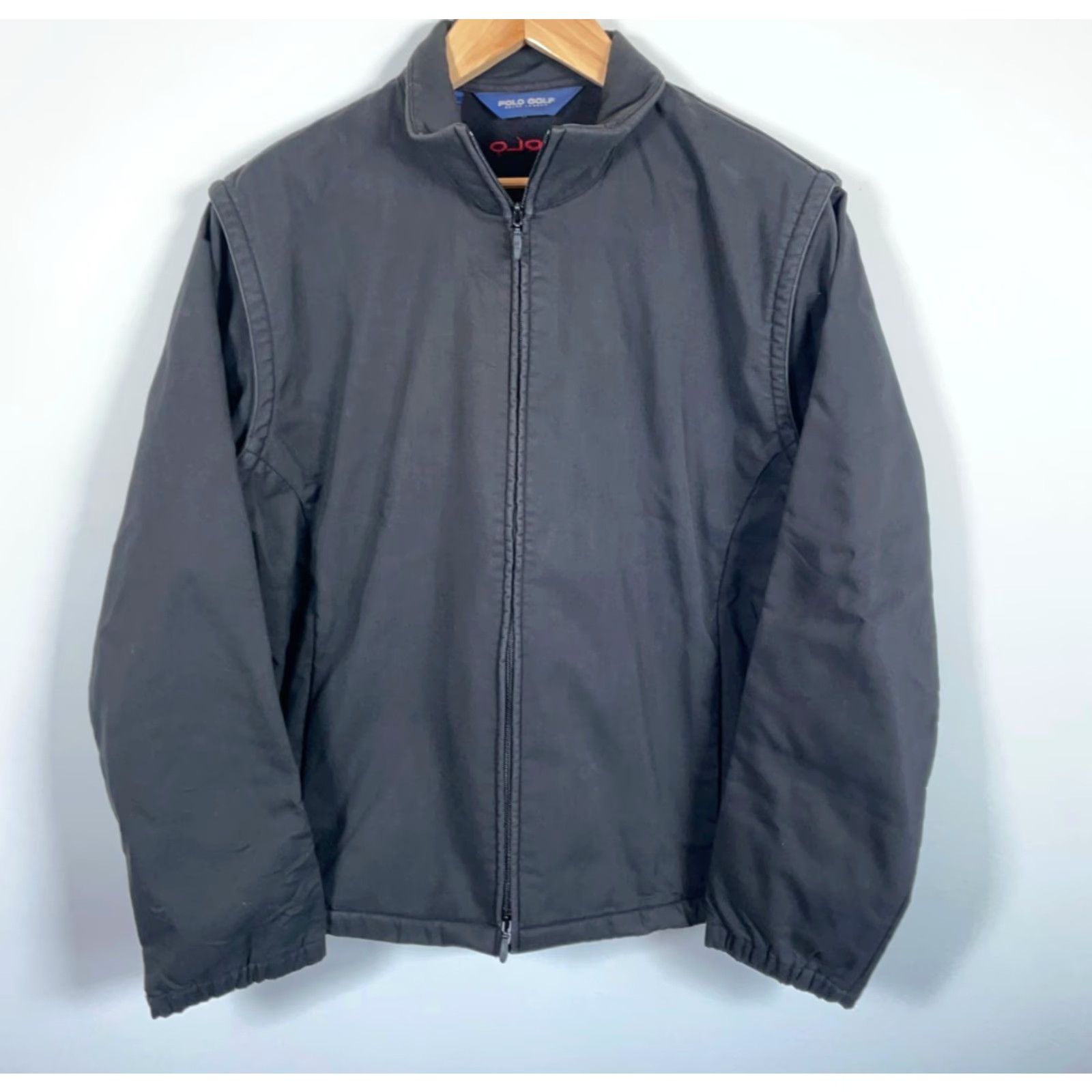 Ralph Lauren Polo Golf Hybrid Jacket Vest Men's Large Black Softshell Zip Up Bomber Jacket Size US L / EU 52-54 / 3 - 2 Thumbnail