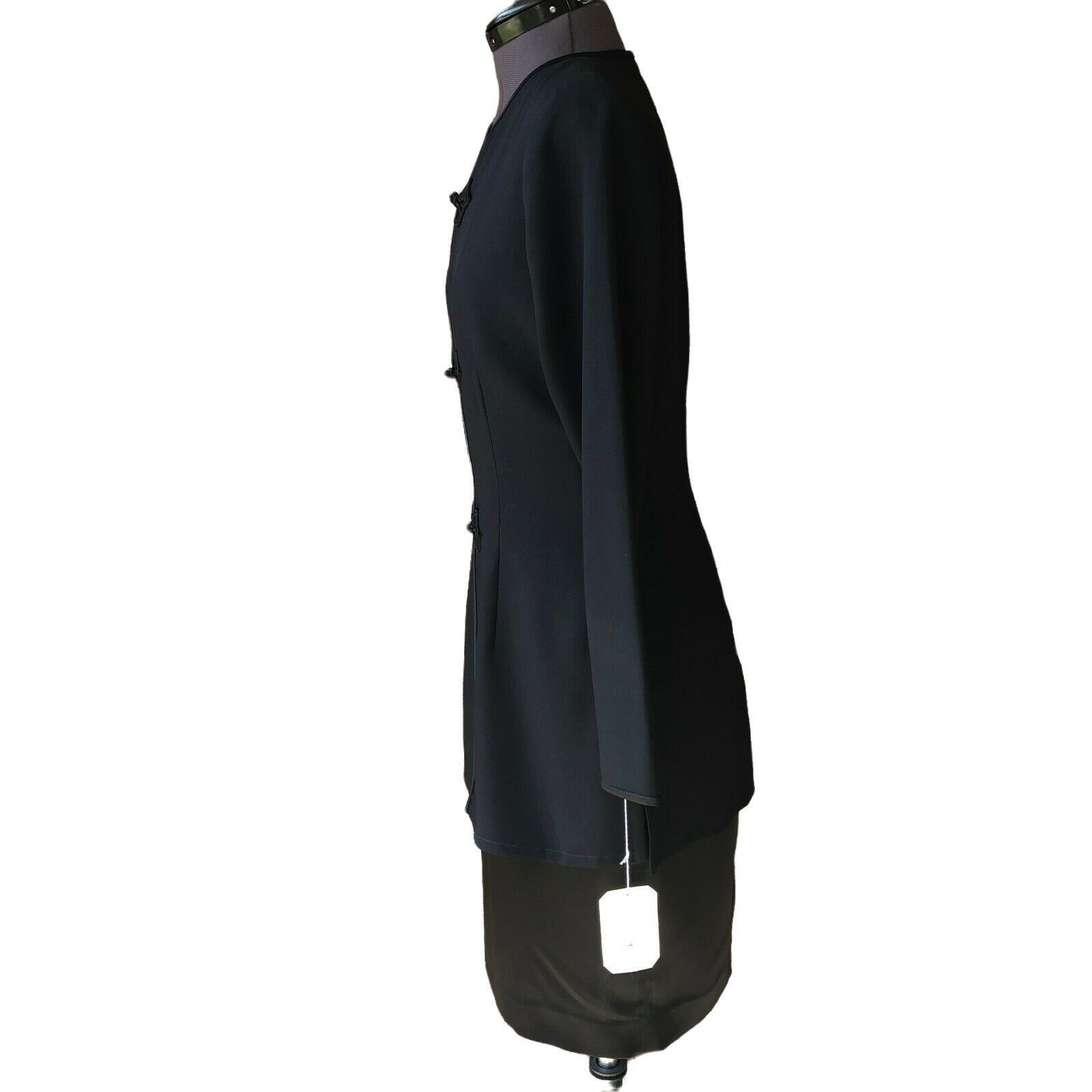 Adrianna Papell Adrianna Papell Women's Long-Sleeve Black Suit Dress Size 4 Size S / US 4 / IT 40 - 4 Thumbnail