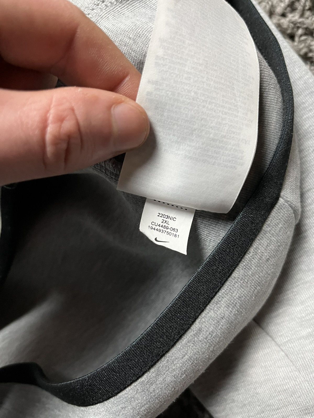 Nike Nike Tech Fleece Full-Zip Windrunner Hoodie Grey Size US XXL / EU 58 / 5 - 7 Thumbnail