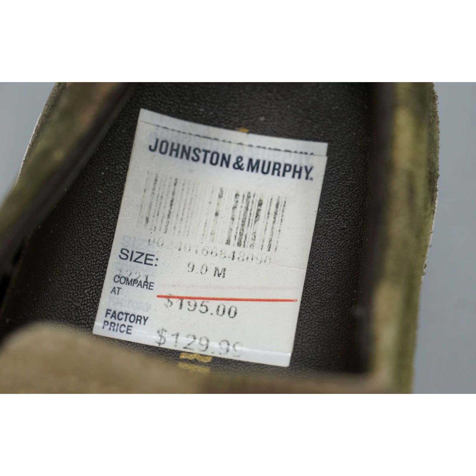 Johnston & Murphy VINTAGE Johnston & Murphy Camouflage Suede Slip-On Casual Sneakers Men 9M Green Brown Tan Camouflage Casual Shoes India Size US 9 / EU 42 - 6 Thumbnail