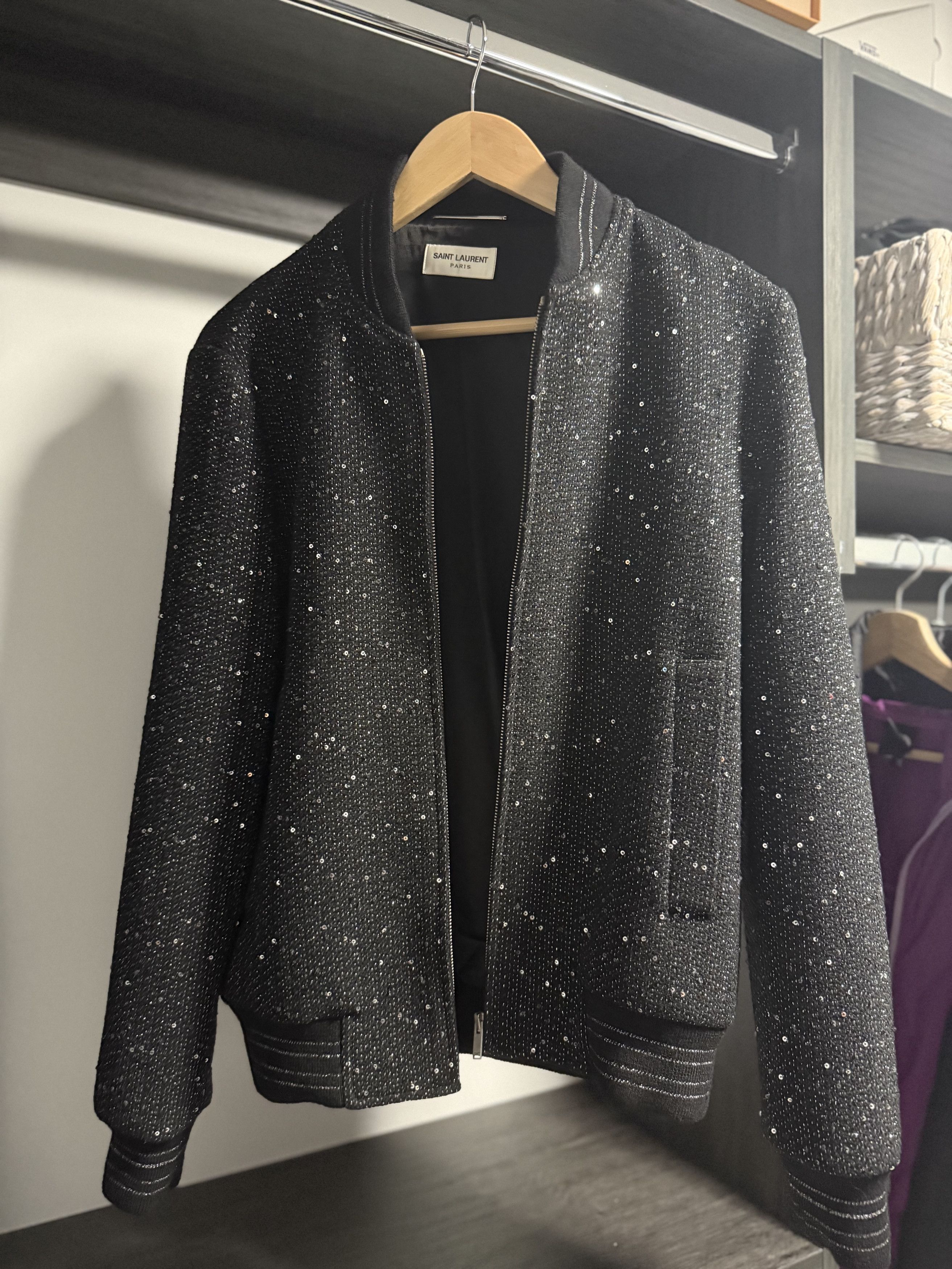 Saint Laurent Paris Saint Laurent Sparkling Wool Jacket Size US M / EU 48-50 / 2 - 7 Thumbnail