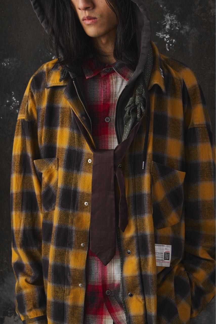 Maison MIHARA YASUHIRO Maison MIHARA YASUHIRO Double Layered Check Shirt "Yellow" Size US L / EU 52-54 / 3 - 7 Thumbnail