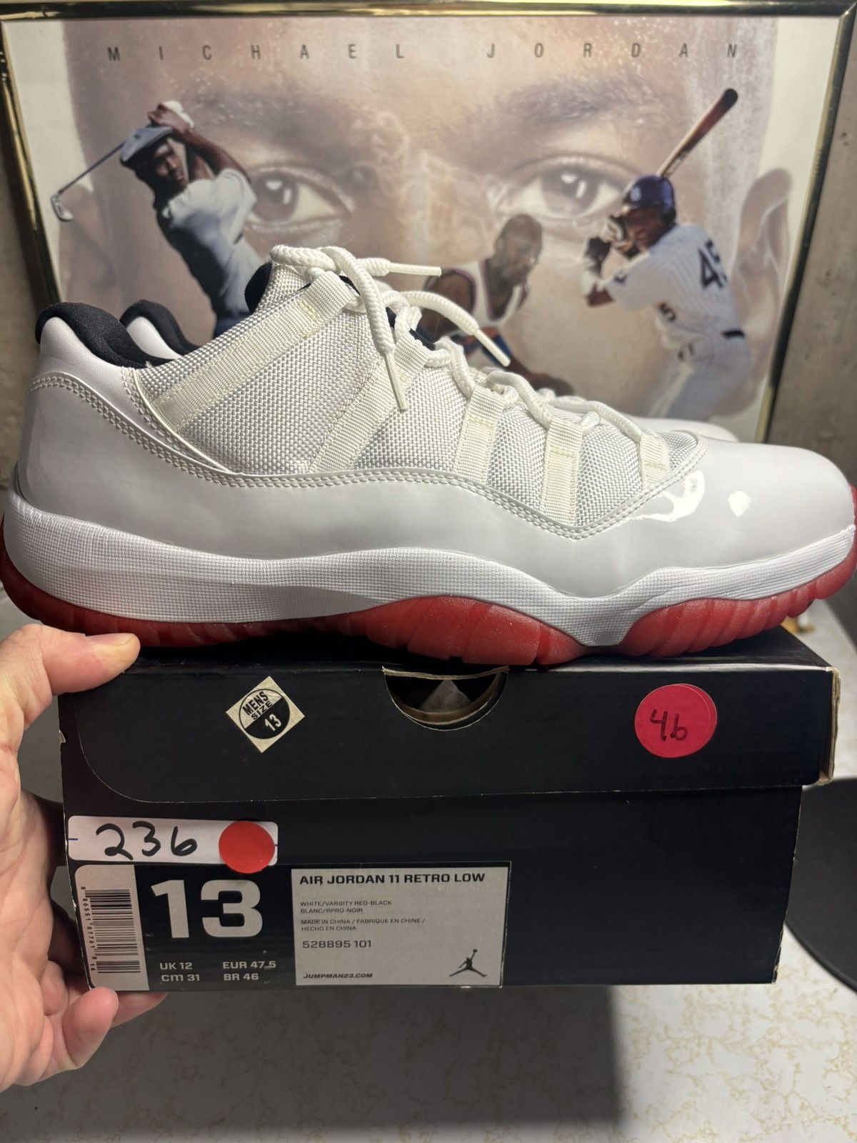 Jordan Brand Air Jordan 11 Retro Low cherry Size US 13 / EU 46 - 1 Thumbnail
