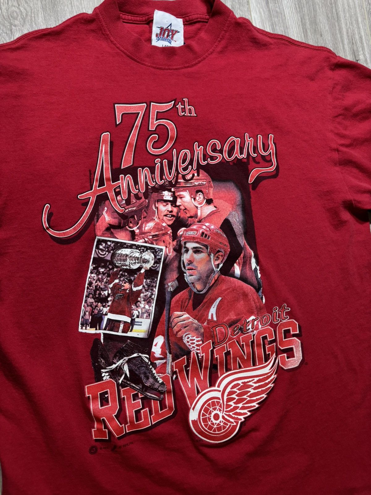 Vintage Vintage NHL Detroit Red Wings 90s Chelios 75th Anniversary Size US L / EU 52-54 / 3 - 2 Thumbnail