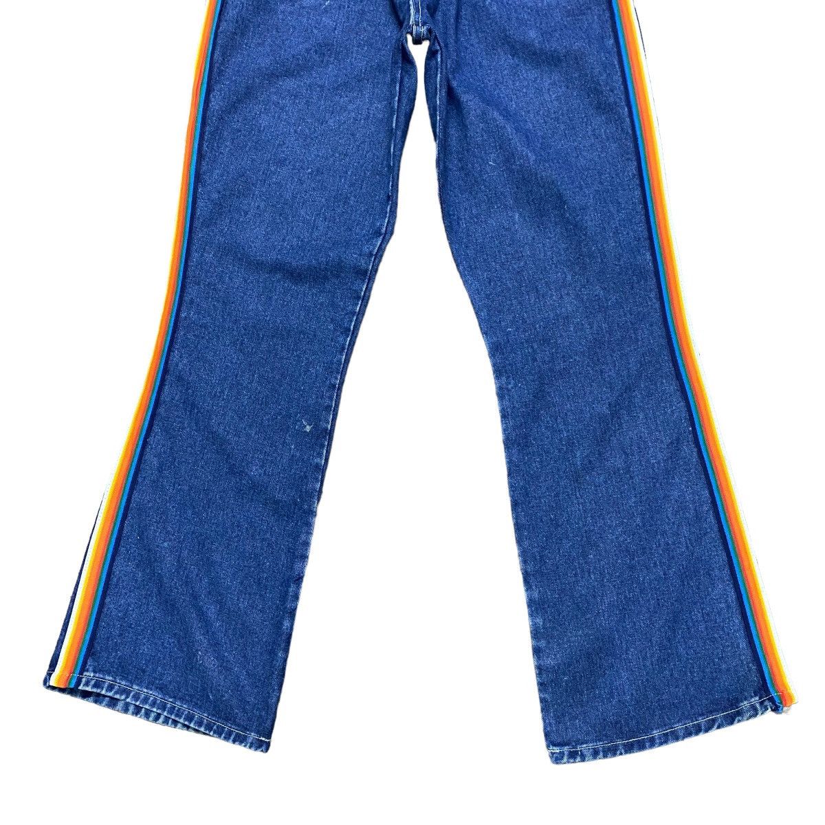 JNCO Vintage 90s No Excuses Flare Leg Denim Jeans Girl Gear Size 29" - 6 Thumbnail