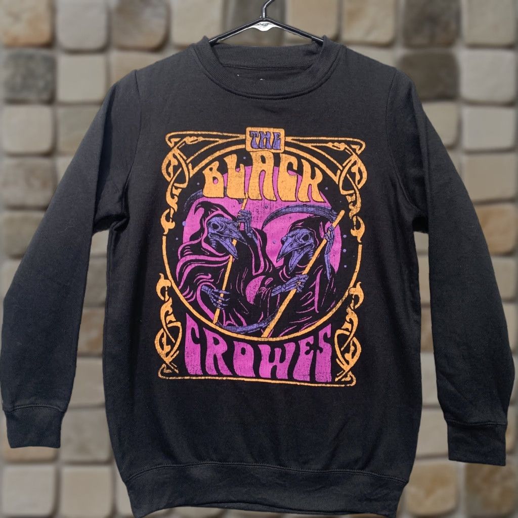 Vintage The Black Crowes Sweatshirt Women’s XS Black Purple Orange Lg Graphic NWT Size XS / US 0-2 / IT 36-38 - 1 Thumbnail