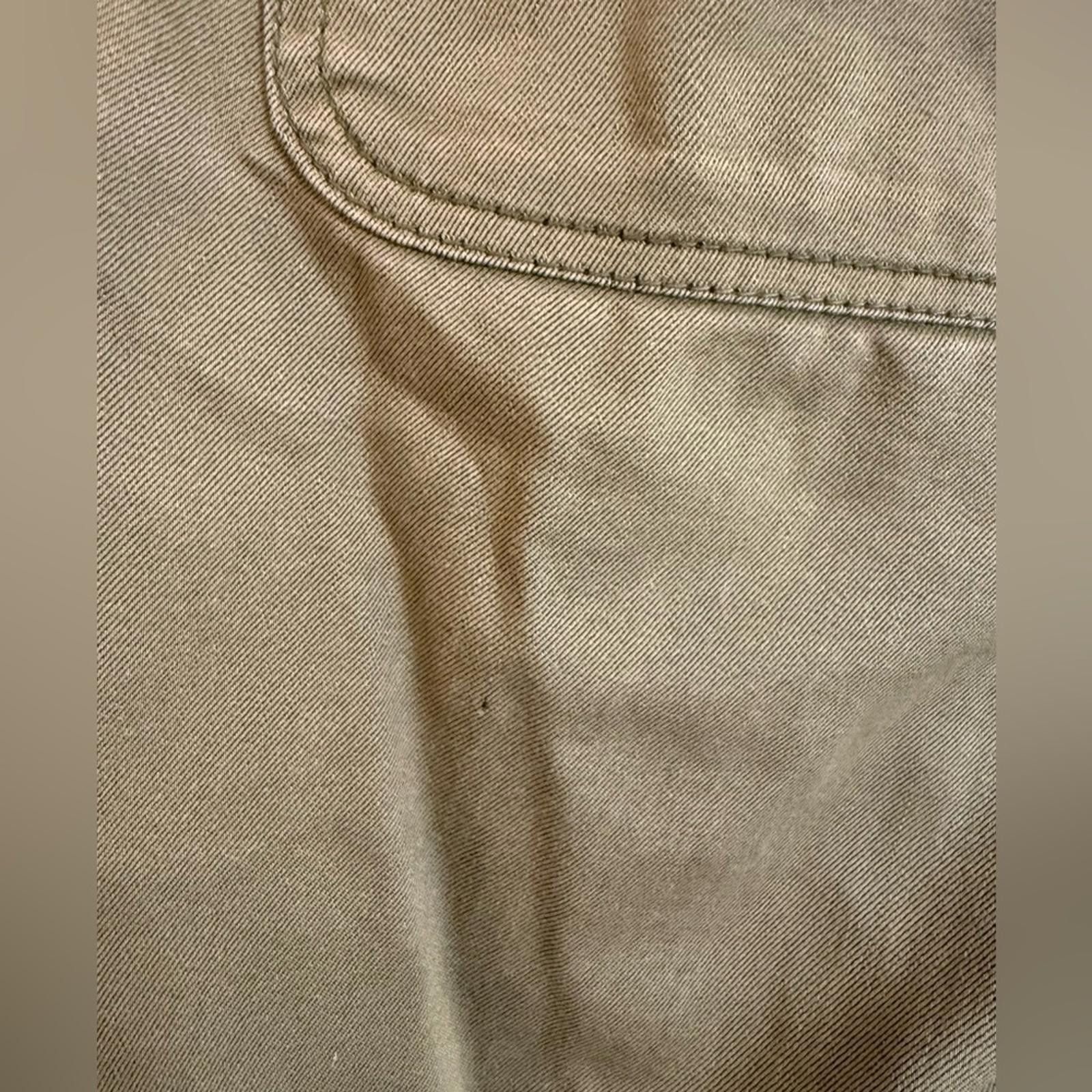 Other Oak & Poppy khaki pants elastic waist & cuffs SZ 8 FLAW Size 30" / US 8 / IT 44 - 11 Thumbnail