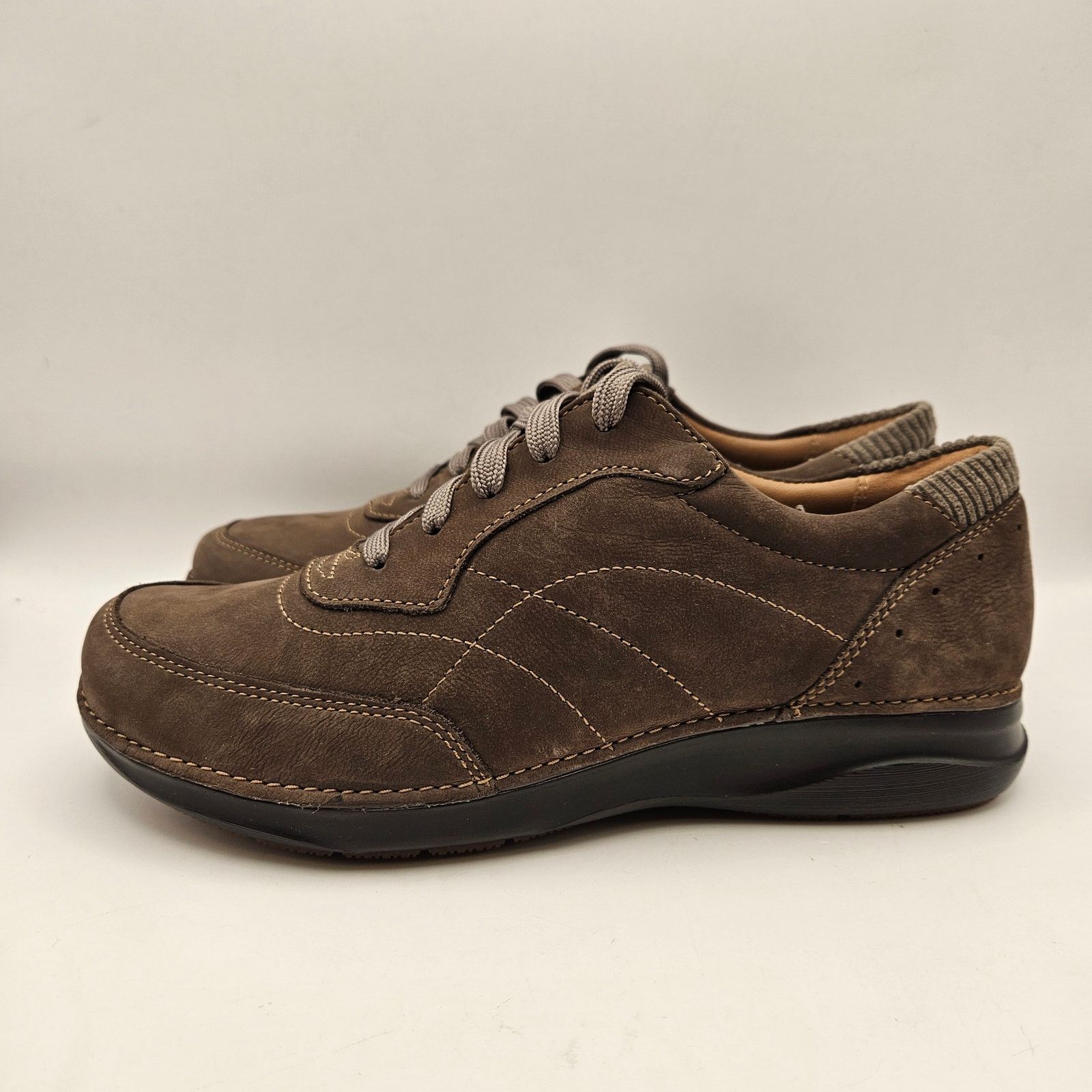Clarks CLARKS WOMEN'S 8 BROWN LEATHER COMFORT OXFORD WALKING SHOES Size US 8 / IT 38 - 2 Thumbnail