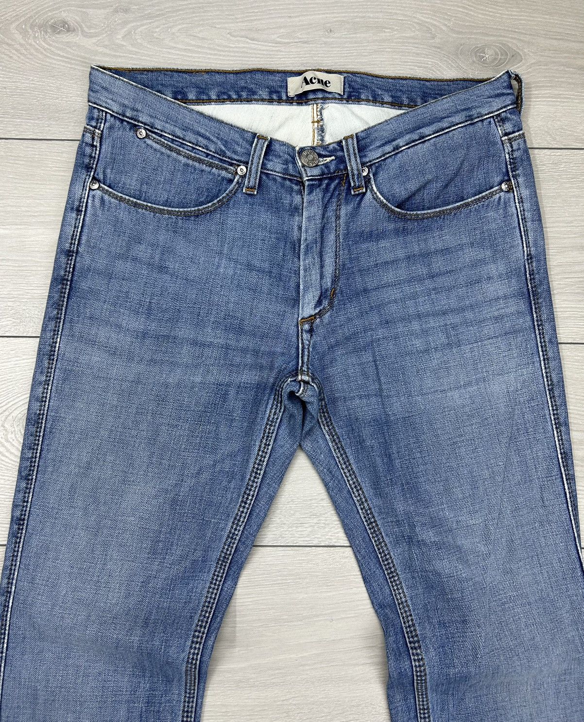 Acne Studios × Vintage Acne Studios Vintage Max Contrast Light Jeans size 31/34 Size US 31 - 4 Thumbnail
