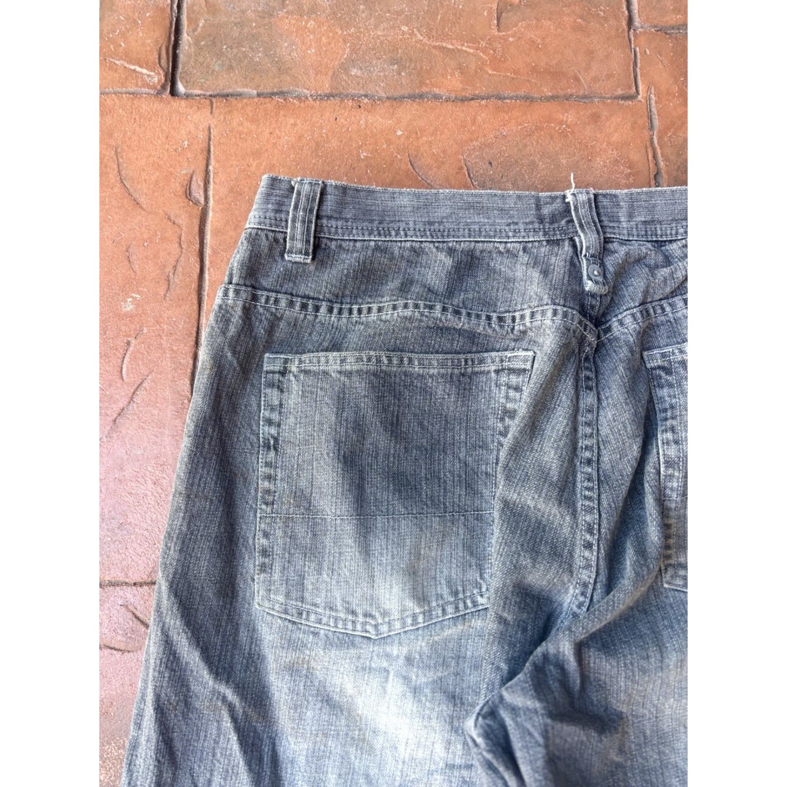 Enyce Enyce Jeans Baggy Hip Hop Wide-Leg 36 Men’s 36 Blue Denim Distressed Embroidered 90s Logo Vintage Style Grunge Shirt? Size US 36 / EU 52 - 4 Thumbnail