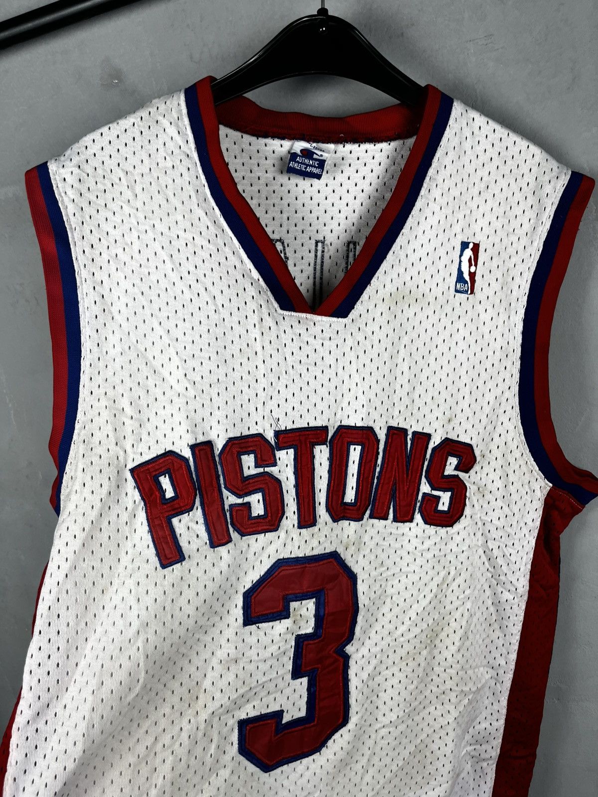 Vintage Champion Detroit Pistons Basketball Jersey Ben Wallace Size US M / EU 48-50 / 2 - 9 Thumbnail