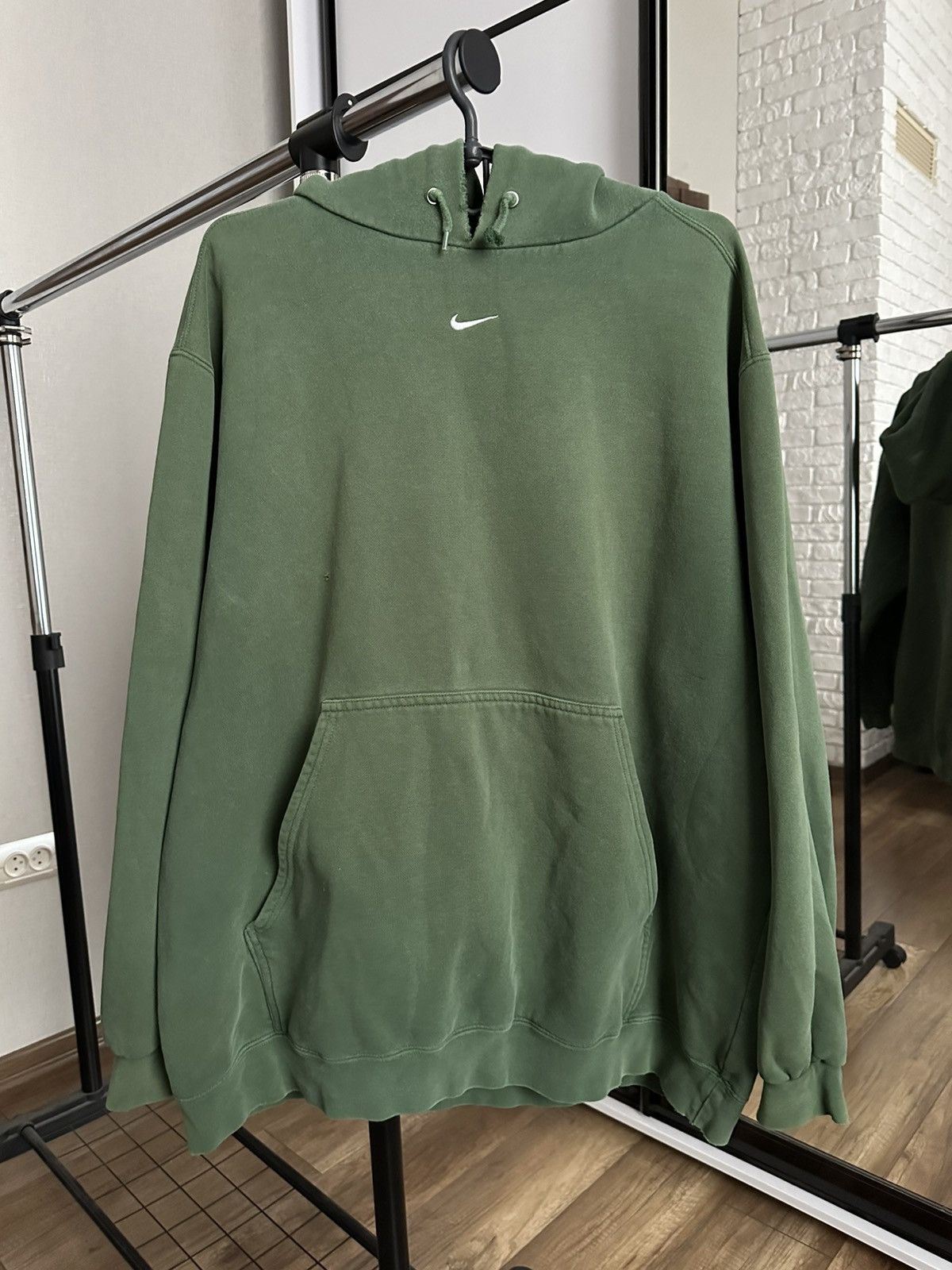 Nike Nike Hoodie Pullover Vintage Center Swoosh 90s USA Size US XL / EU 56 / 4 - 1 Thumbnail