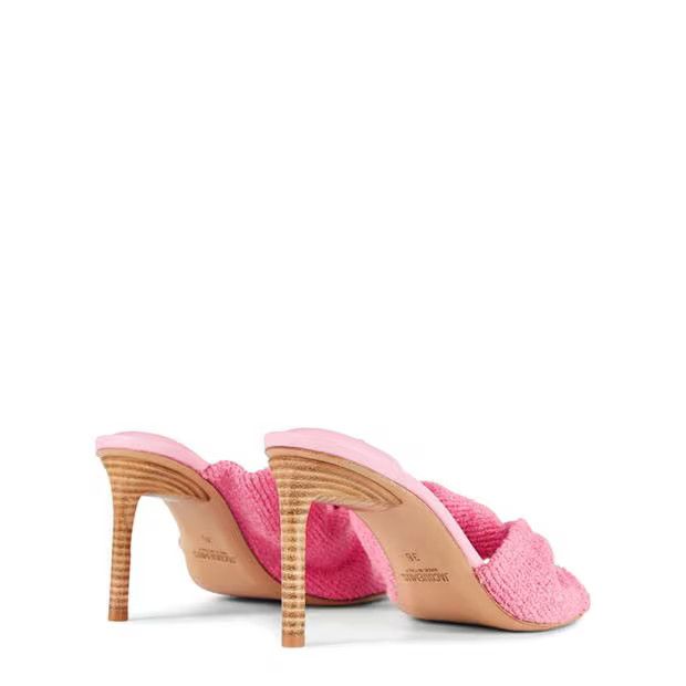 Jacquemus o1g2r1mq1024 Heeled Mules in Pink Size US 8 / IT 38 - 4 Thumbnail