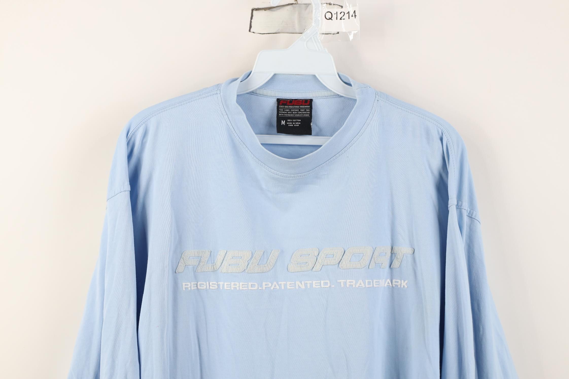 Fubu Vintage 90s Y2K FUBU Spell Out Long Sleeve T-Shirt Blue Size US M / EU 48-50 / 2 - 2 Thumbnail