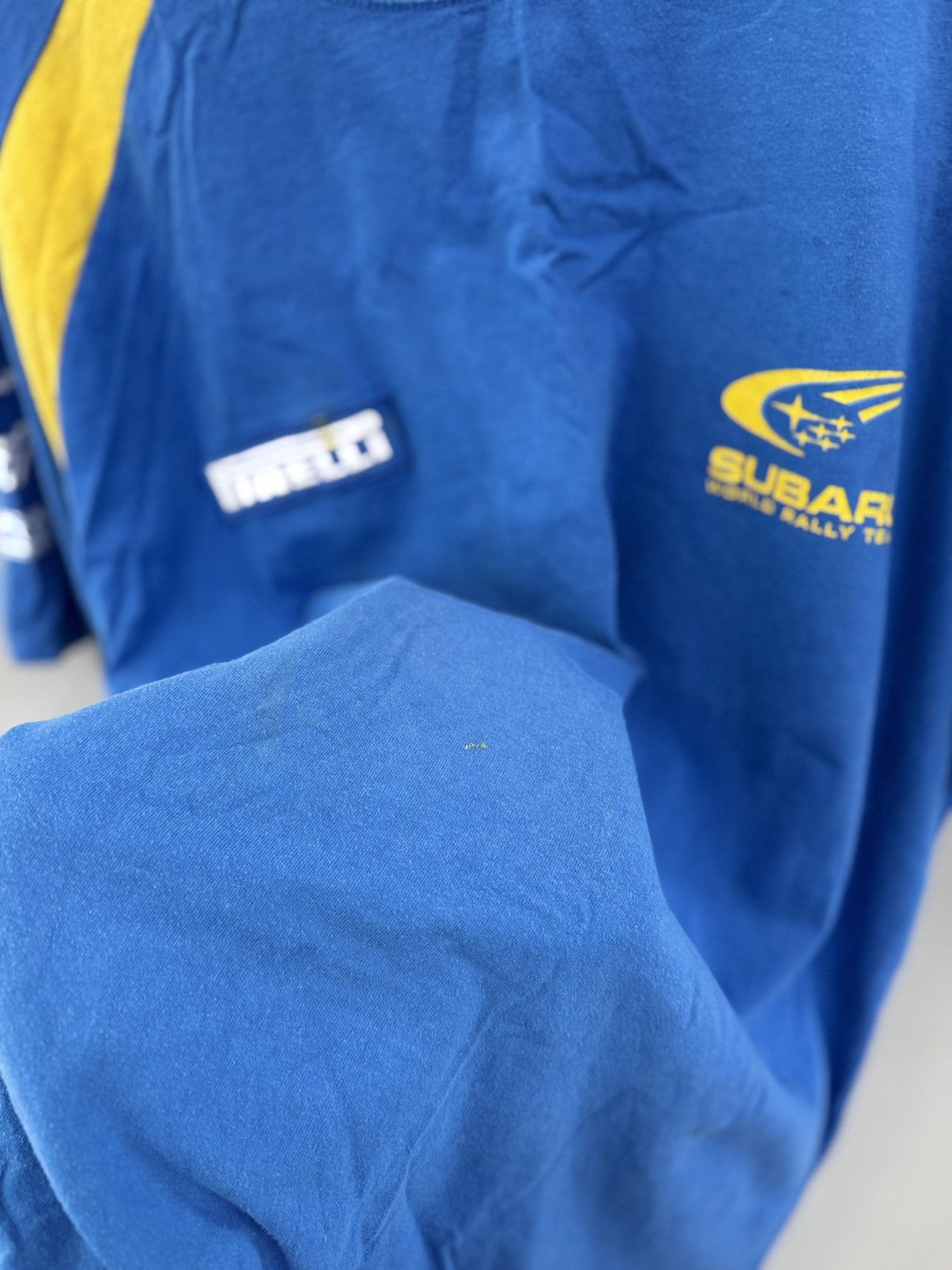 NASCAR Vintage Subaru T-Shirts Blue Racing Team Firelli Size US XL / EU 56 / 4 - 7 Thumbnail