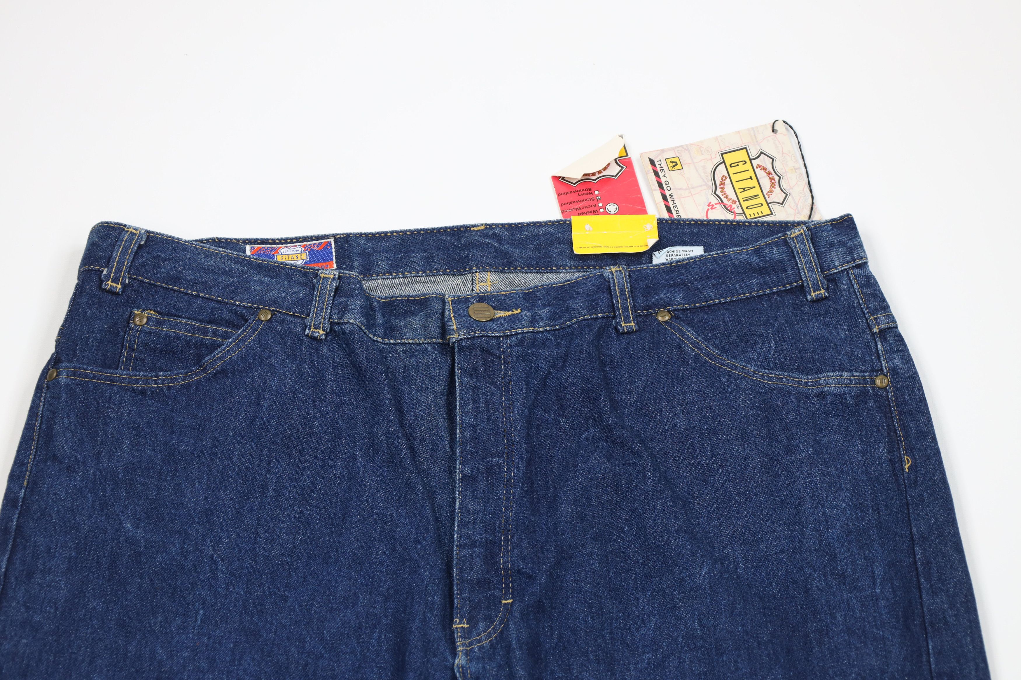 Vintage Deadstock Vintage 80s Streetwear Relaxed Fit Denim Jeans Size US 42 / EU 58 - 2 Thumbnail