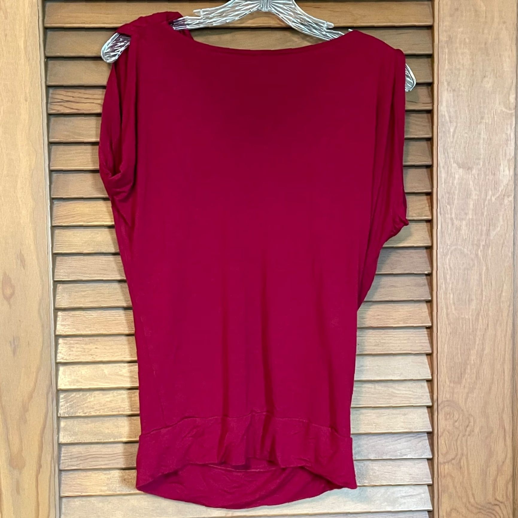 Express Express Blouse Sleeveless Red Ruffle Scoop Neck Women Size S Grunge Fairy Party Casual Size S / US 4 / IT 40 - 3 Thumbnail