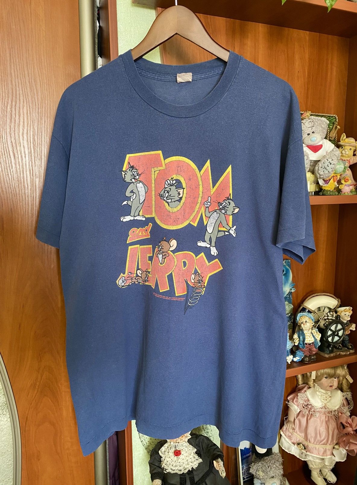 Cartoon Network × Vintage ❗️VINTAGE 1993 TOM AND JERRY DOUBLE SIDE PRINT TEE 90s❗️ rare Size US XL / EU 56 / 4 - 1 Thumbnail
