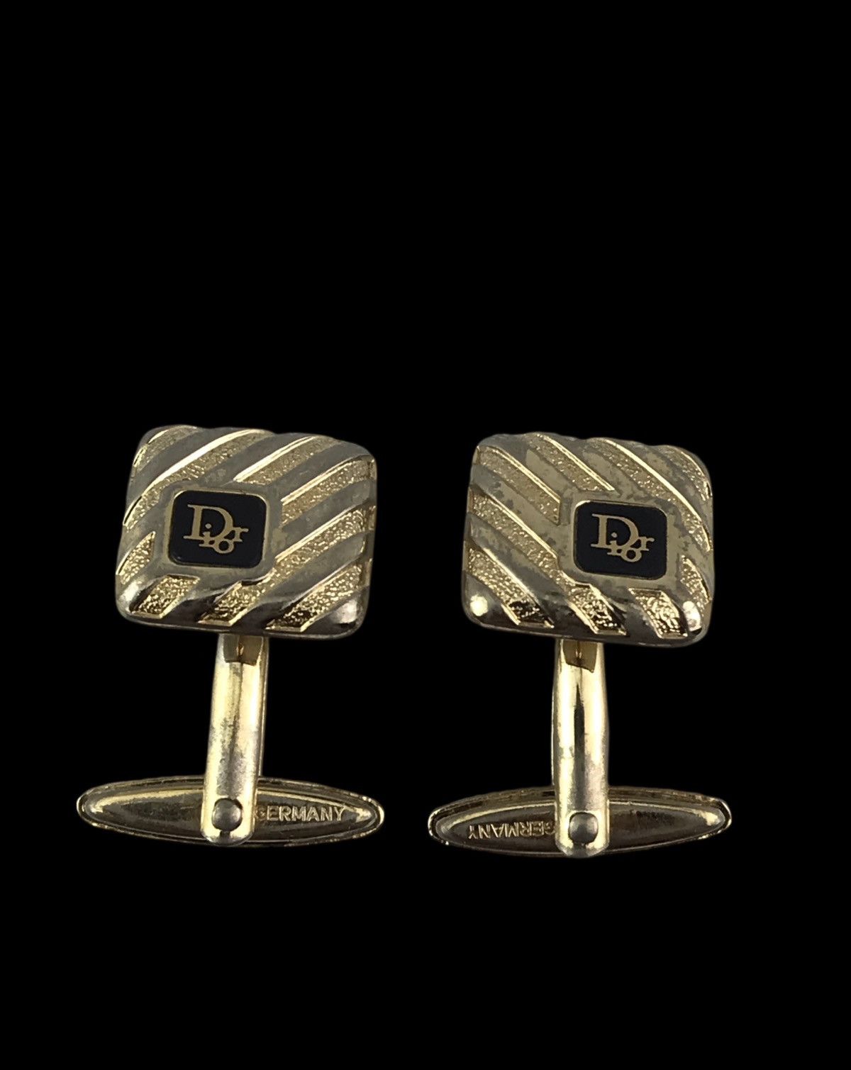 Christian Dior Monsieur VINTAGE CHRISTIAN DIOR ENAMEL CUFFLINKS MADE IN GERMANY 🇩🇪 Size ONE SIZE - 5 Thumbnail