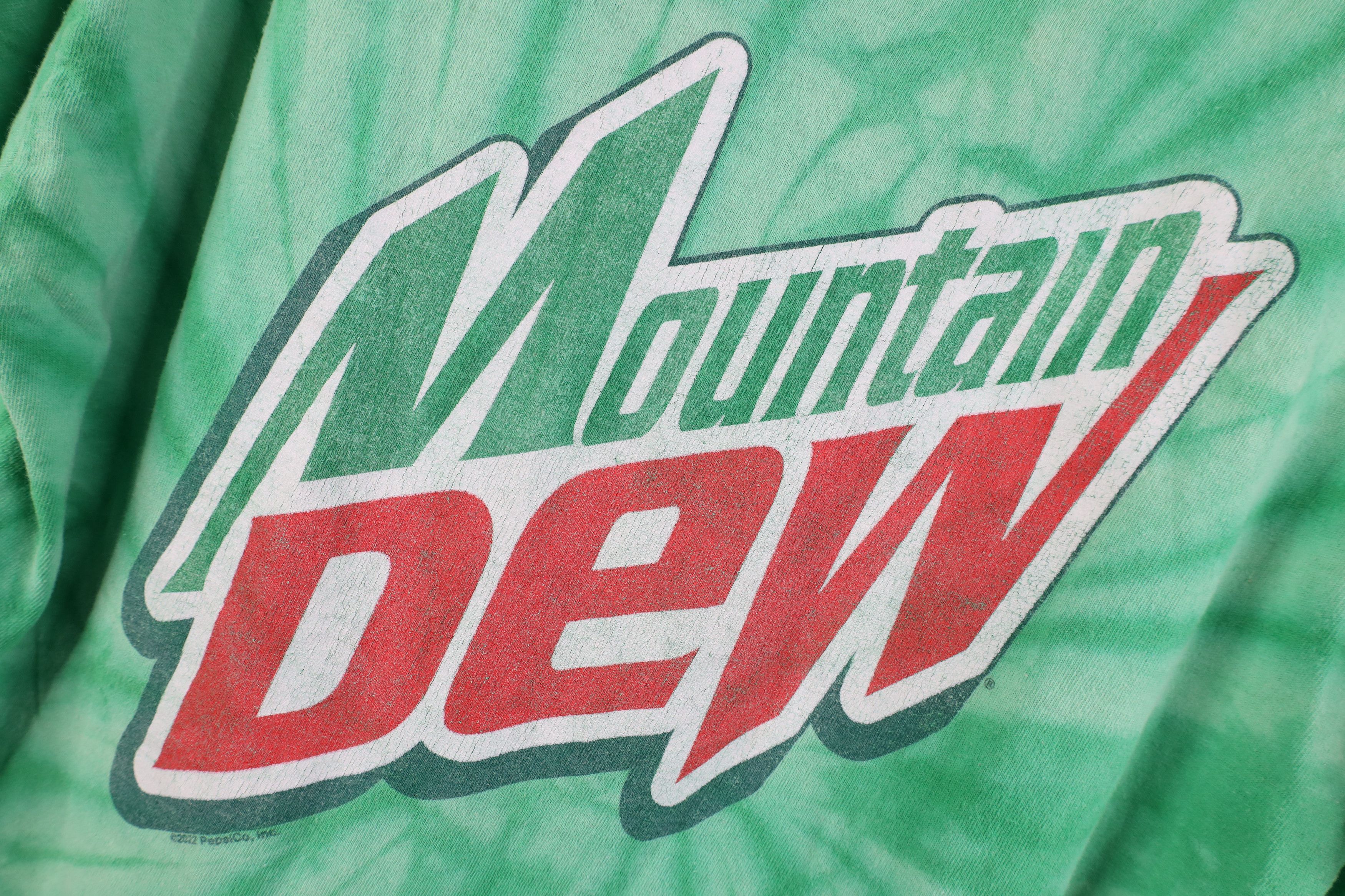 Vintage Y2K Streetwear Spell Acid Wash Mountain Dew T-Shirt Gamer Size US L / EU 52-54 / 3 - 4 Thumbnail