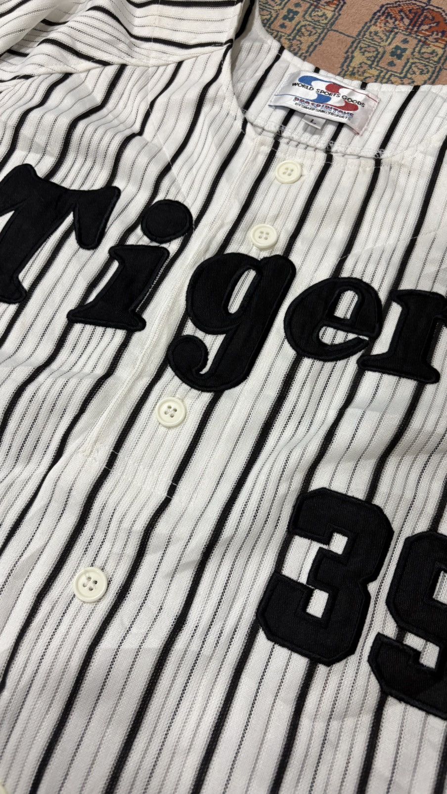 Japanese Brand Vtg Hanshin Tigers Japan Baseball Jersey #39 Akihiro Yano Size US L / EU 52-54 / 3 - 3 Thumbnail