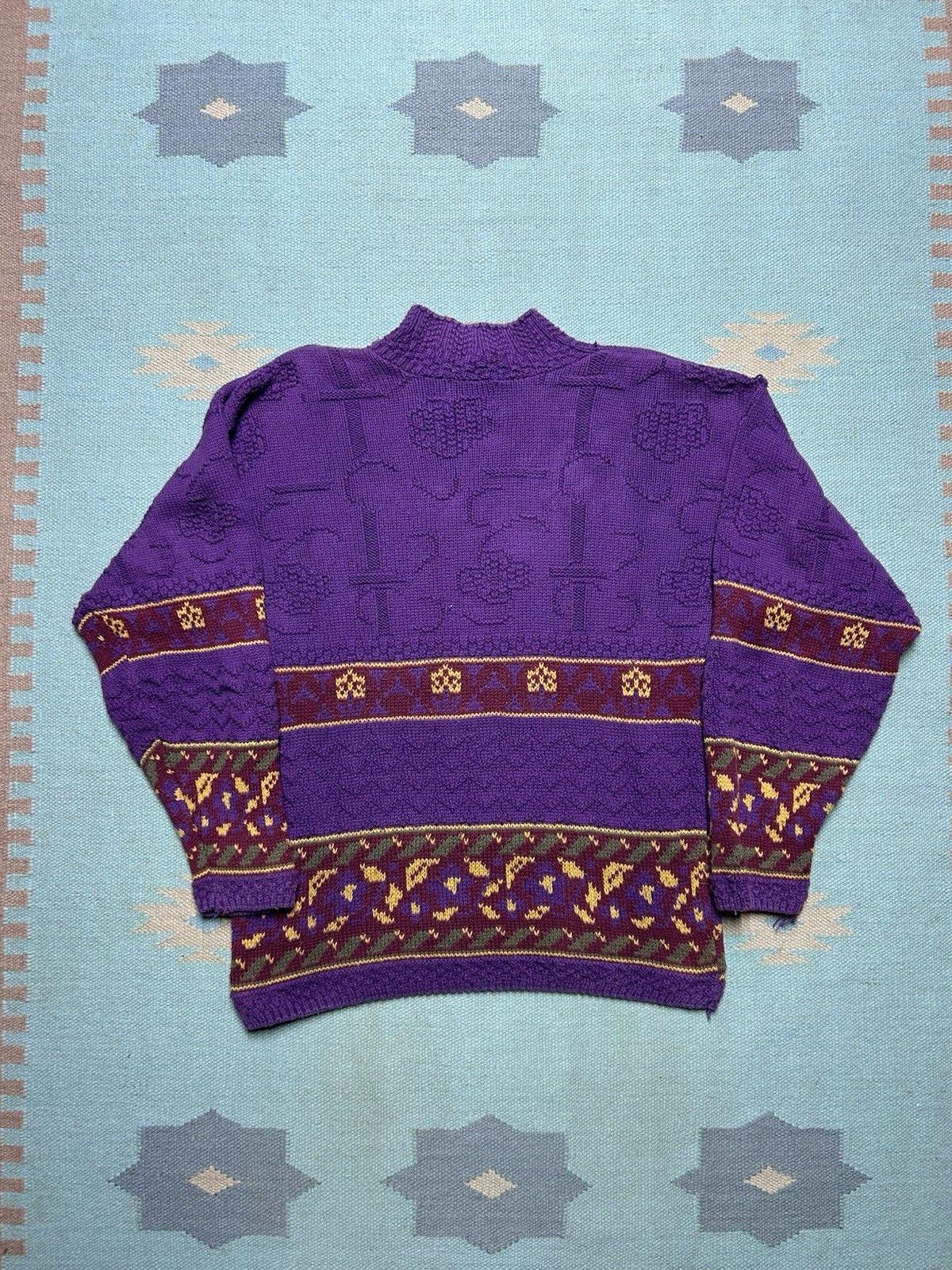 Vintage American Eagle knit sweater Icelandic Nordic women’s large Size L / US 10 / IT 46 - 5 Thumbnail