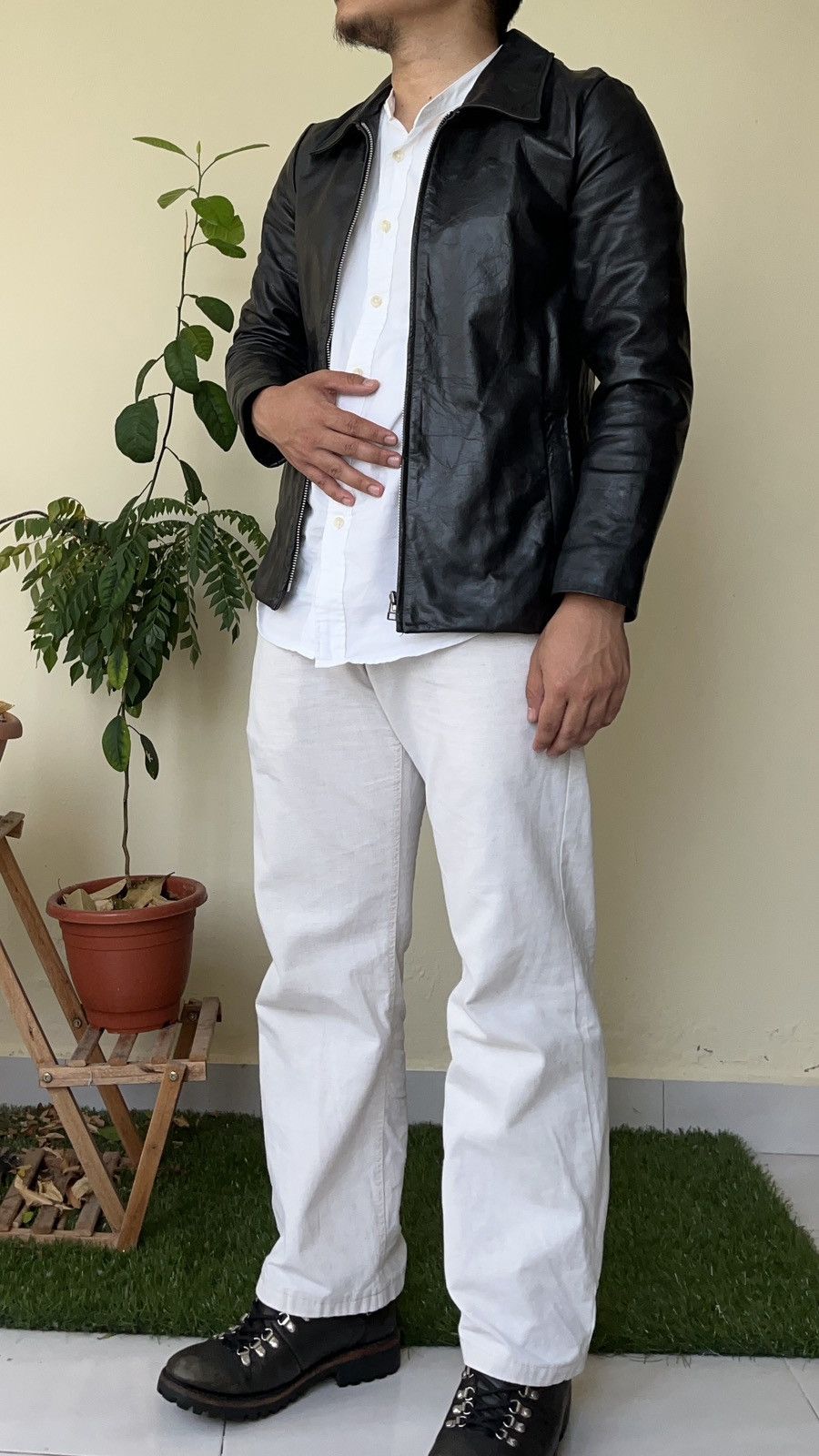 BIGI Aviator Pilot Cowhide Leather Jacket Size US XS / EU 42 / 0 - 1 Thumbnail